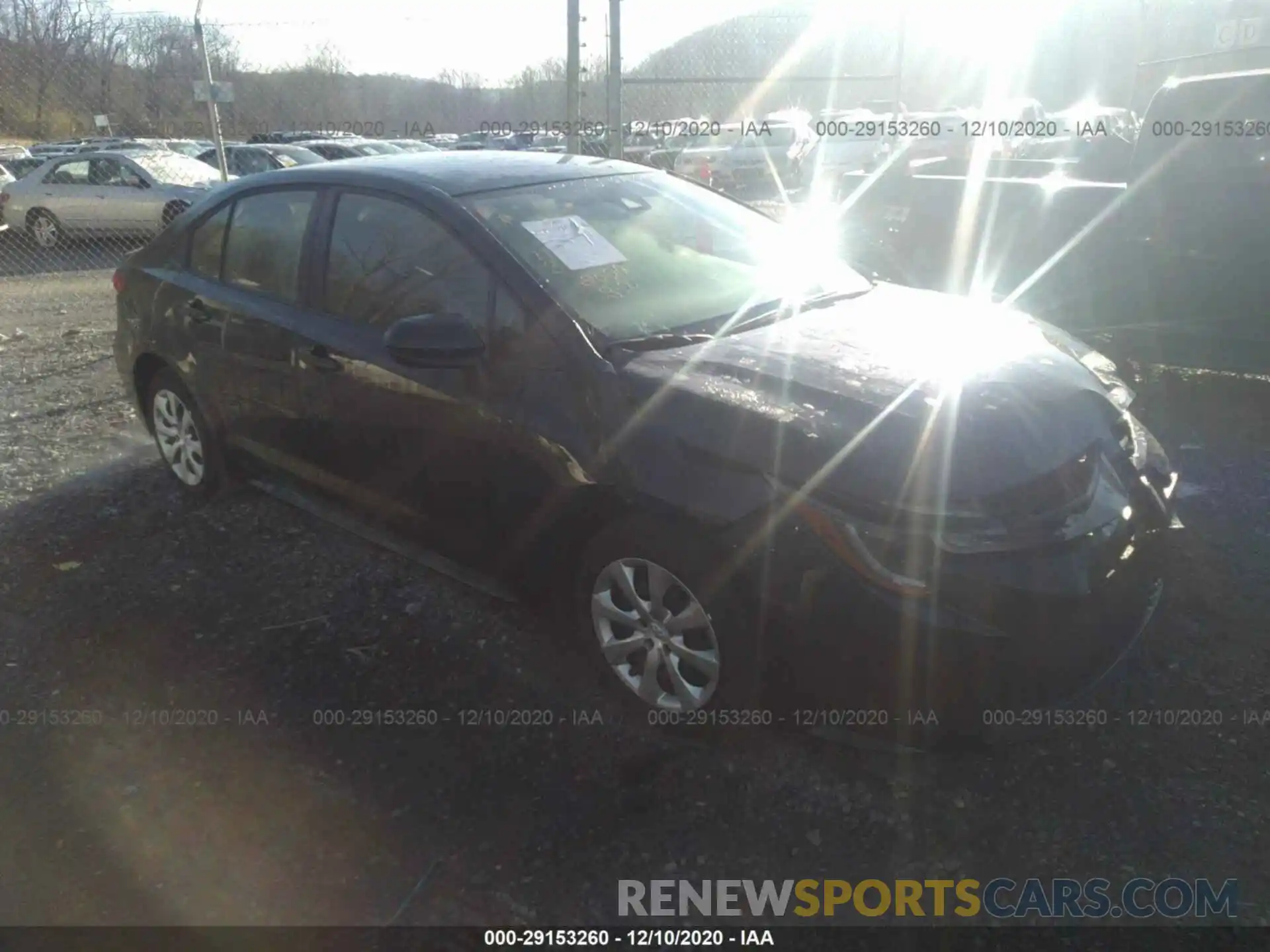 1 Photograph of a damaged car JTDEPRAE0LJ083914 TOYOTA COROLLA 2020