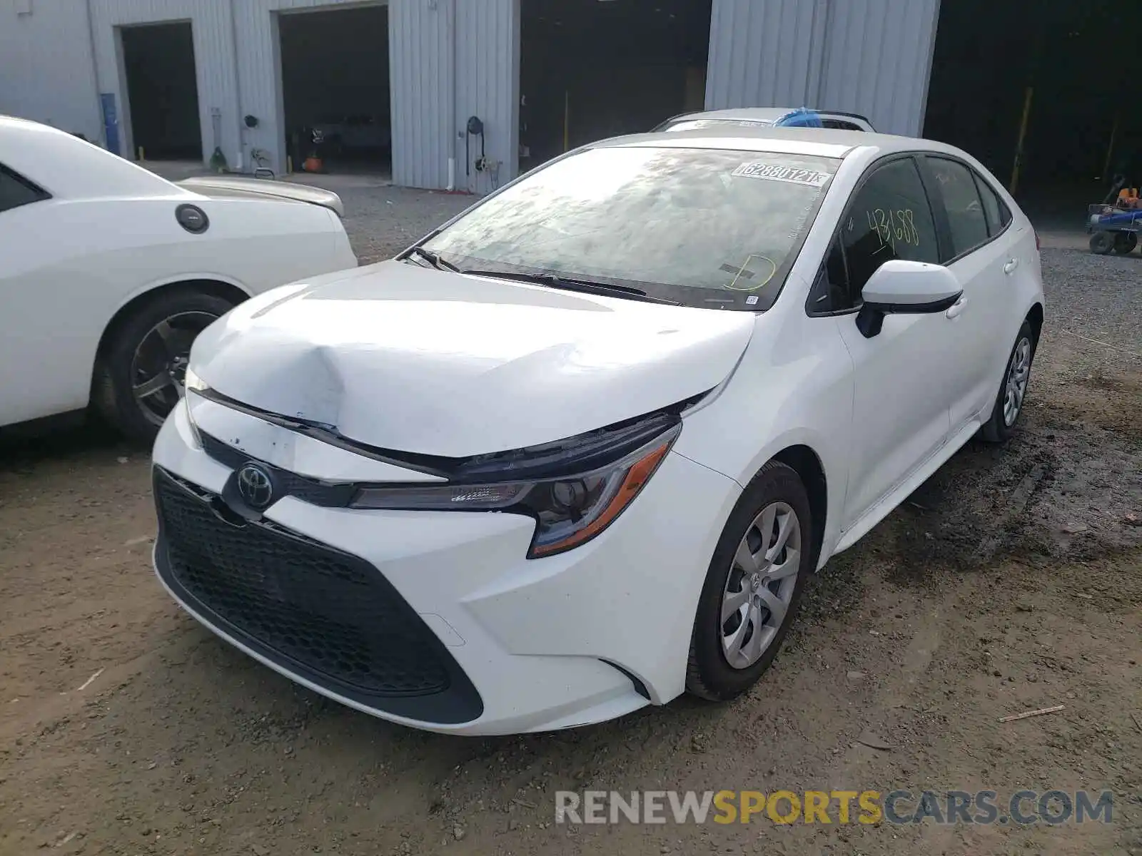 2 Photograph of a damaged car JTDEPRAE0LJ084559 TOYOTA COROLLA 2020