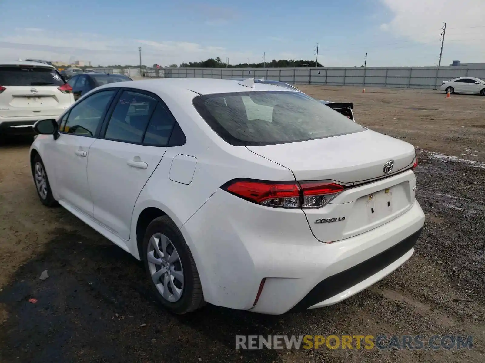 3 Photograph of a damaged car JTDEPRAE0LJ084559 TOYOTA COROLLA 2020