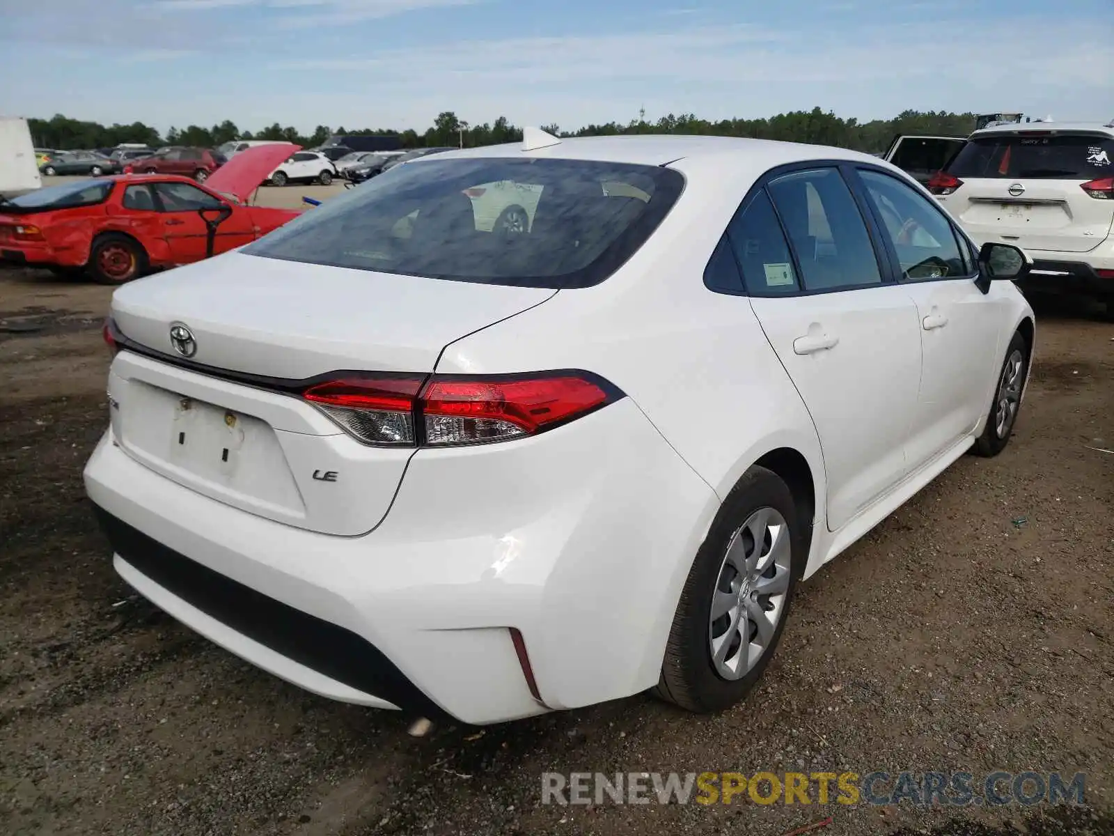 4 Photograph of a damaged car JTDEPRAE0LJ084559 TOYOTA COROLLA 2020