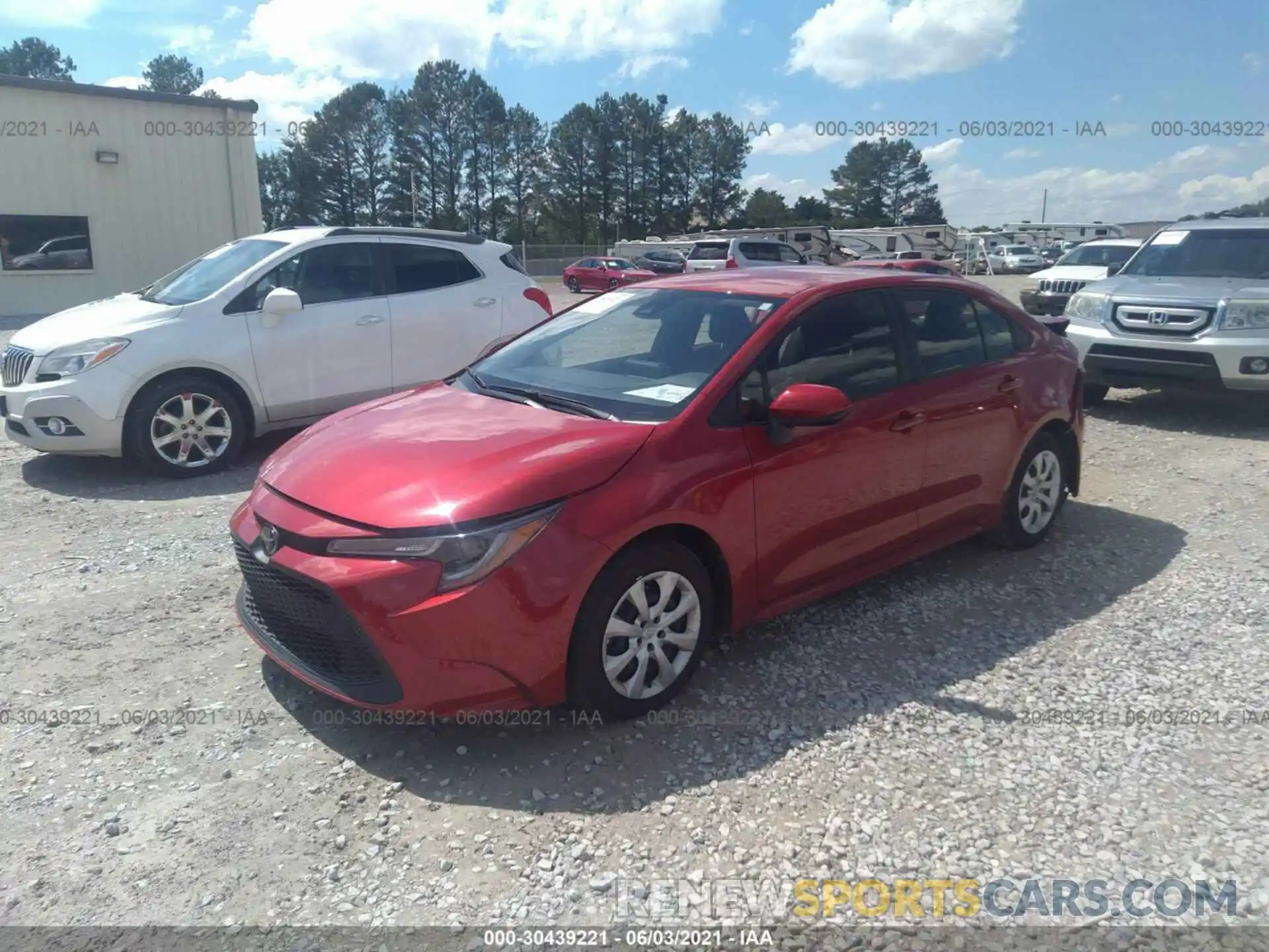 2 Photograph of a damaged car JTDEPRAE0LJ084724 TOYOTA COROLLA 2020