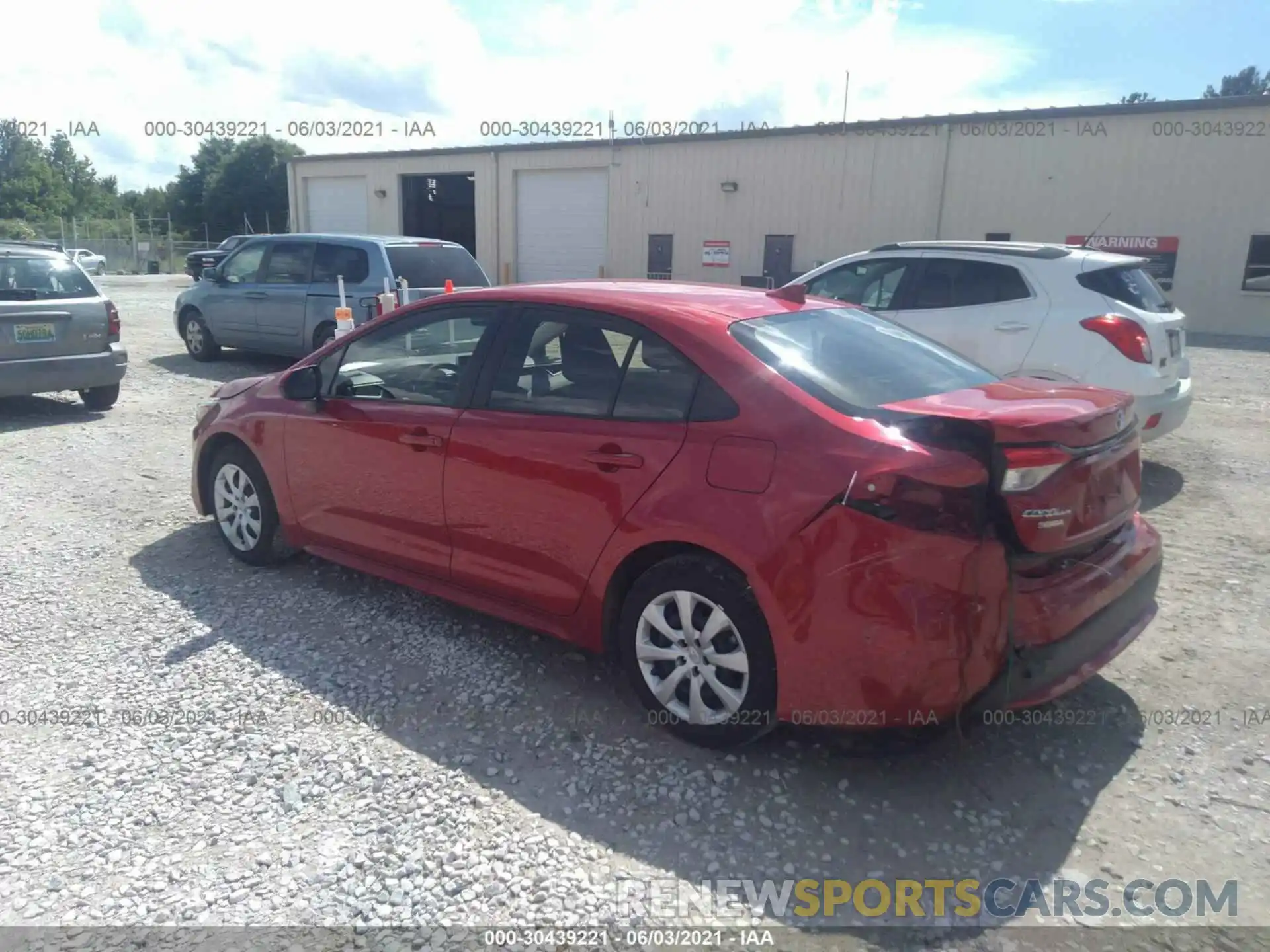 3 Photograph of a damaged car JTDEPRAE0LJ084724 TOYOTA COROLLA 2020