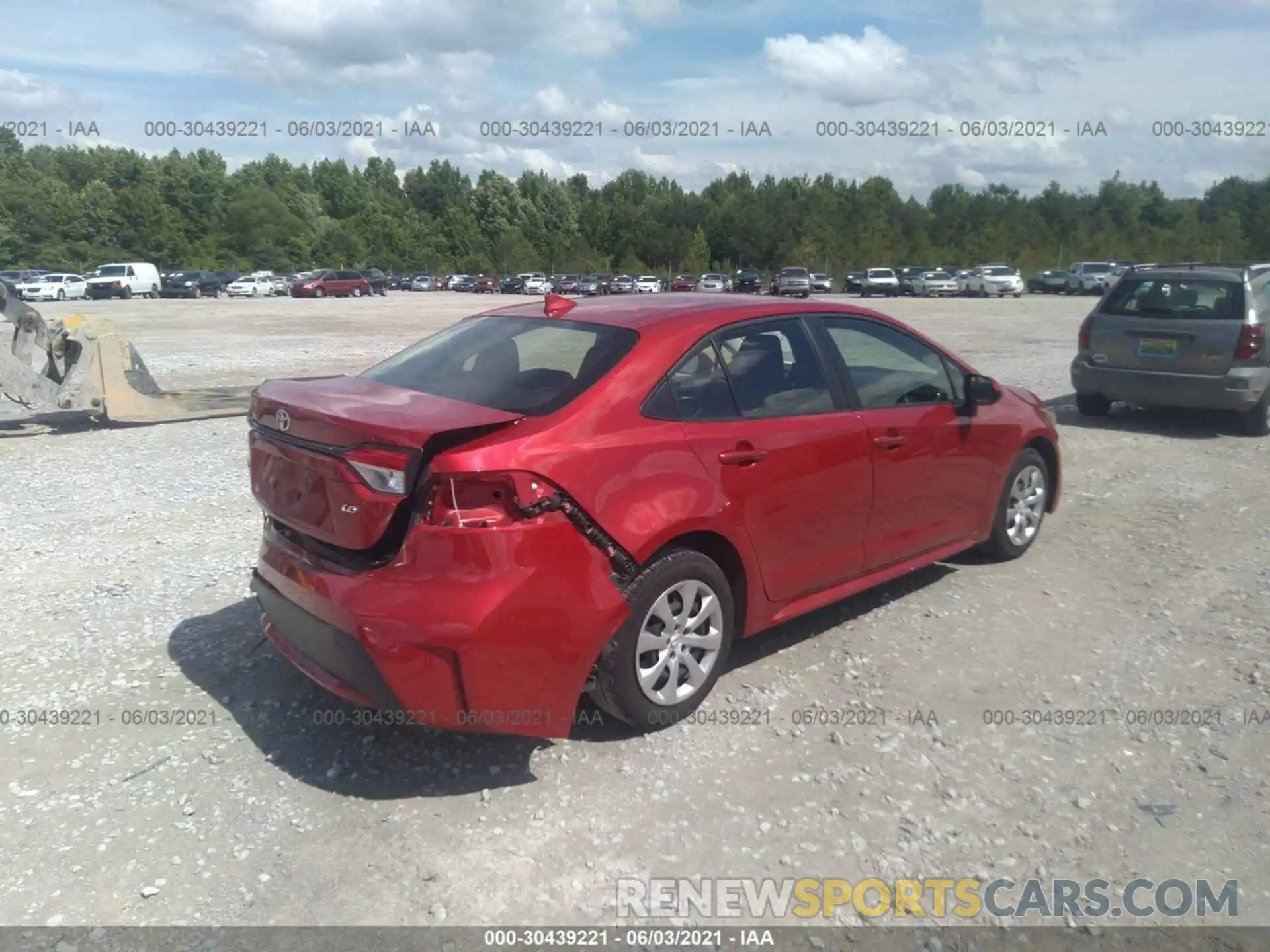 4 Photograph of a damaged car JTDEPRAE0LJ084724 TOYOTA COROLLA 2020