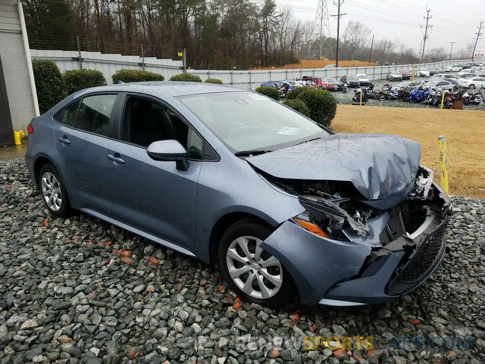 1 Photograph of a damaged car JTDEPRAE0LJ084853 TOYOTA COROLLA 2020