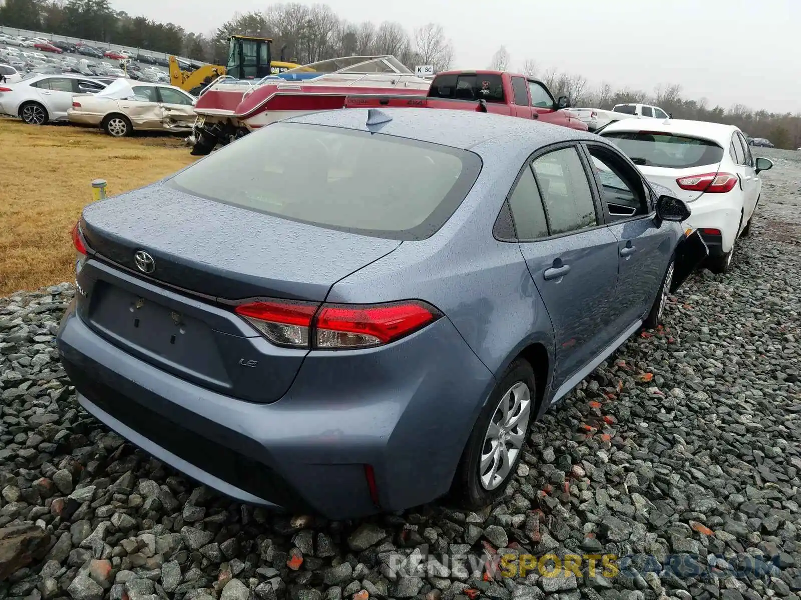 4 Фотография поврежденного автомобиля JTDEPRAE0LJ084853 TOYOTA COROLLA 2020