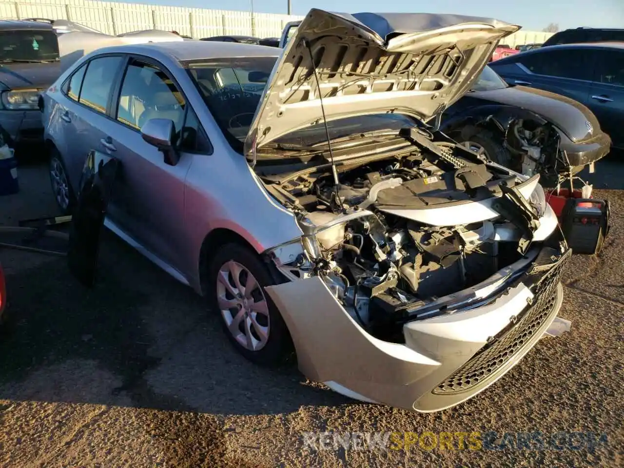 1 Photograph of a damaged car JTDEPRAE0LJ084884 TOYOTA COROLLA 2020