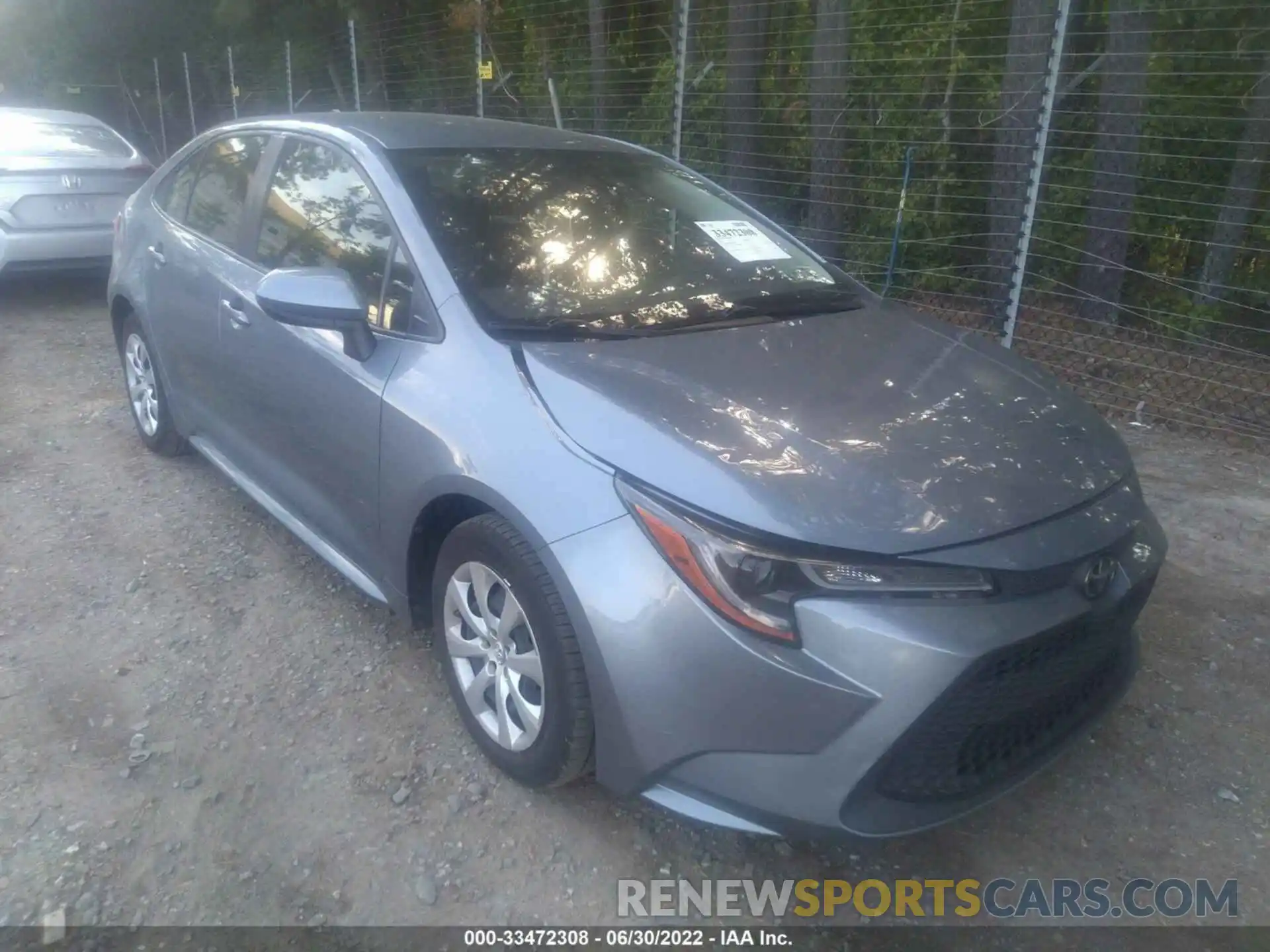 1 Photograph of a damaged car JTDEPRAE0LJ085694 TOYOTA COROLLA 2020