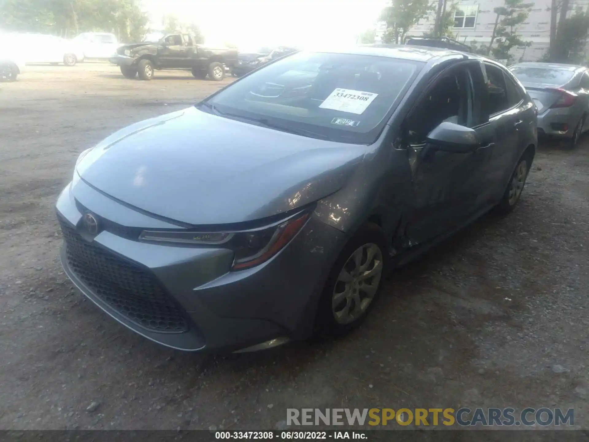 2 Photograph of a damaged car JTDEPRAE0LJ085694 TOYOTA COROLLA 2020