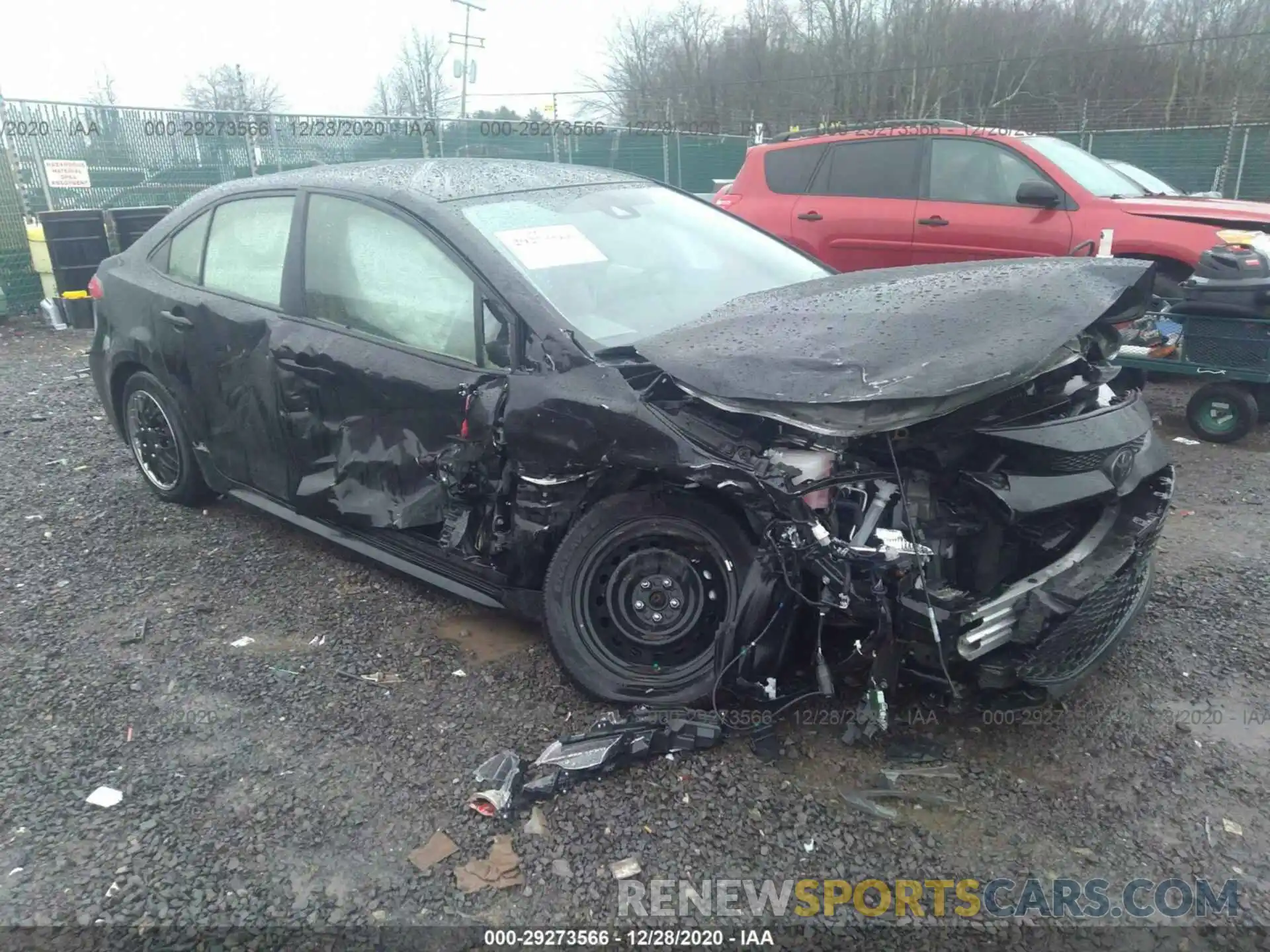 1 Photograph of a damaged car JTDEPRAE0LJ085730 TOYOTA COROLLA 2020