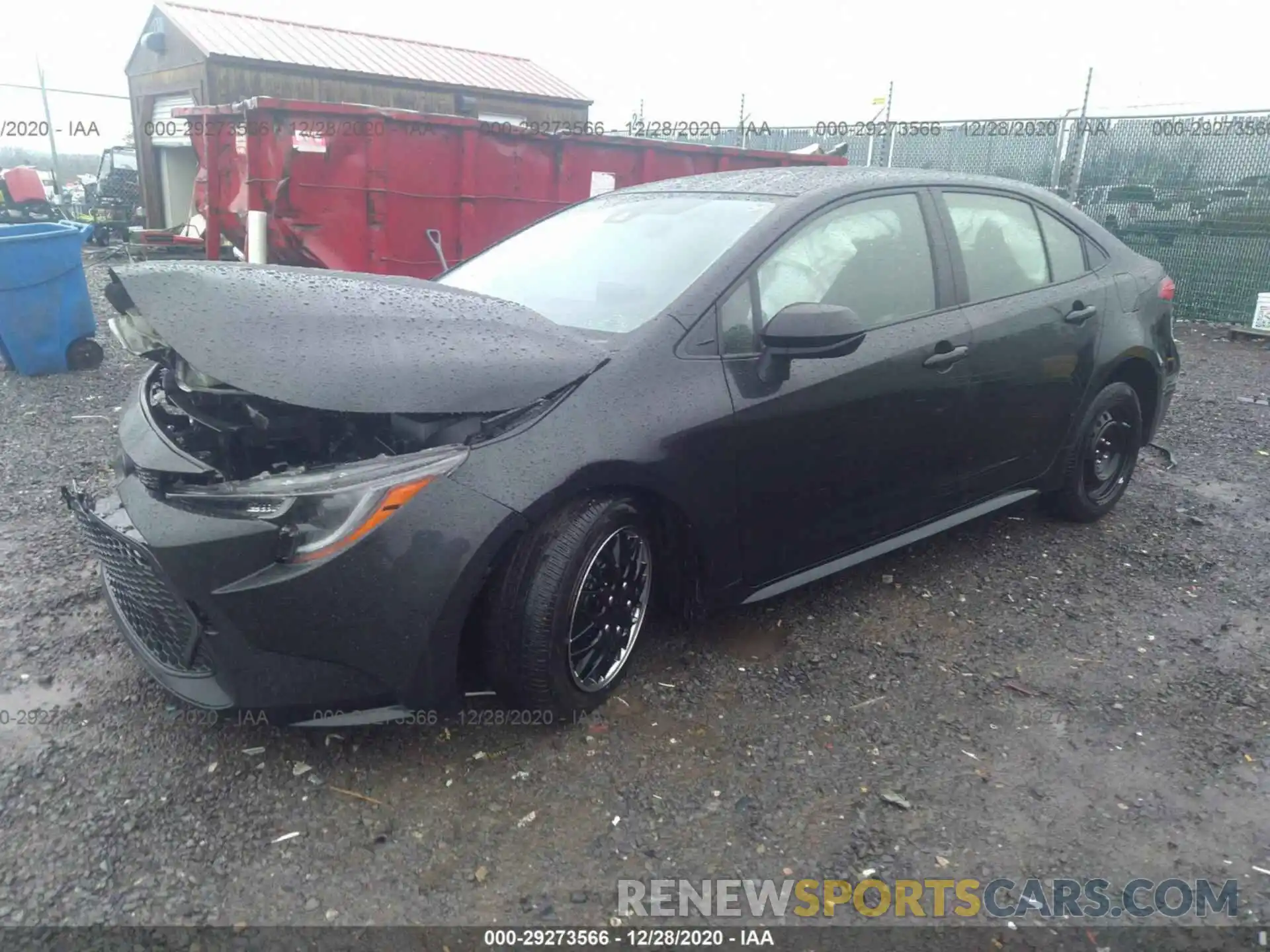 2 Photograph of a damaged car JTDEPRAE0LJ085730 TOYOTA COROLLA 2020