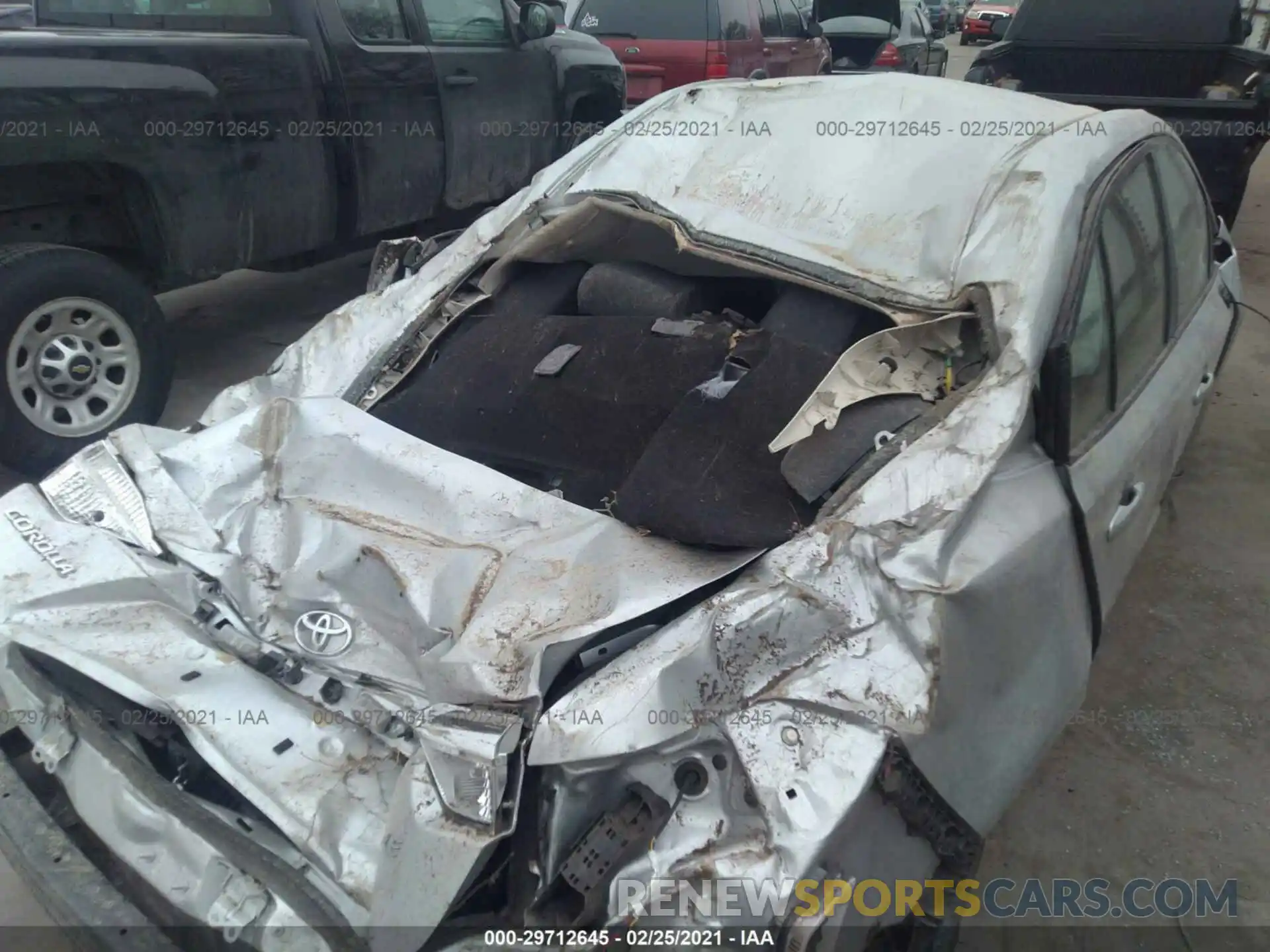 6 Фотография поврежденного автомобиля JTDEPRAE0LJ085971 TOYOTA COROLLA 2020