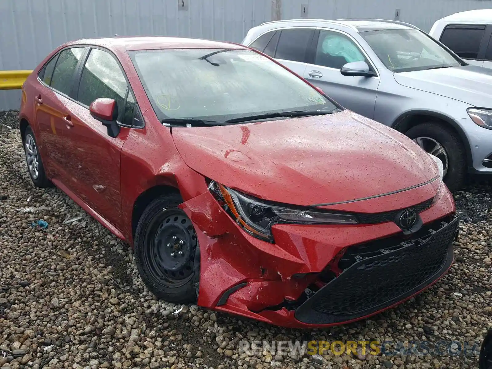 1 Photograph of a damaged car JTDEPRAE0LJ086344 TOYOTA COROLLA 2020