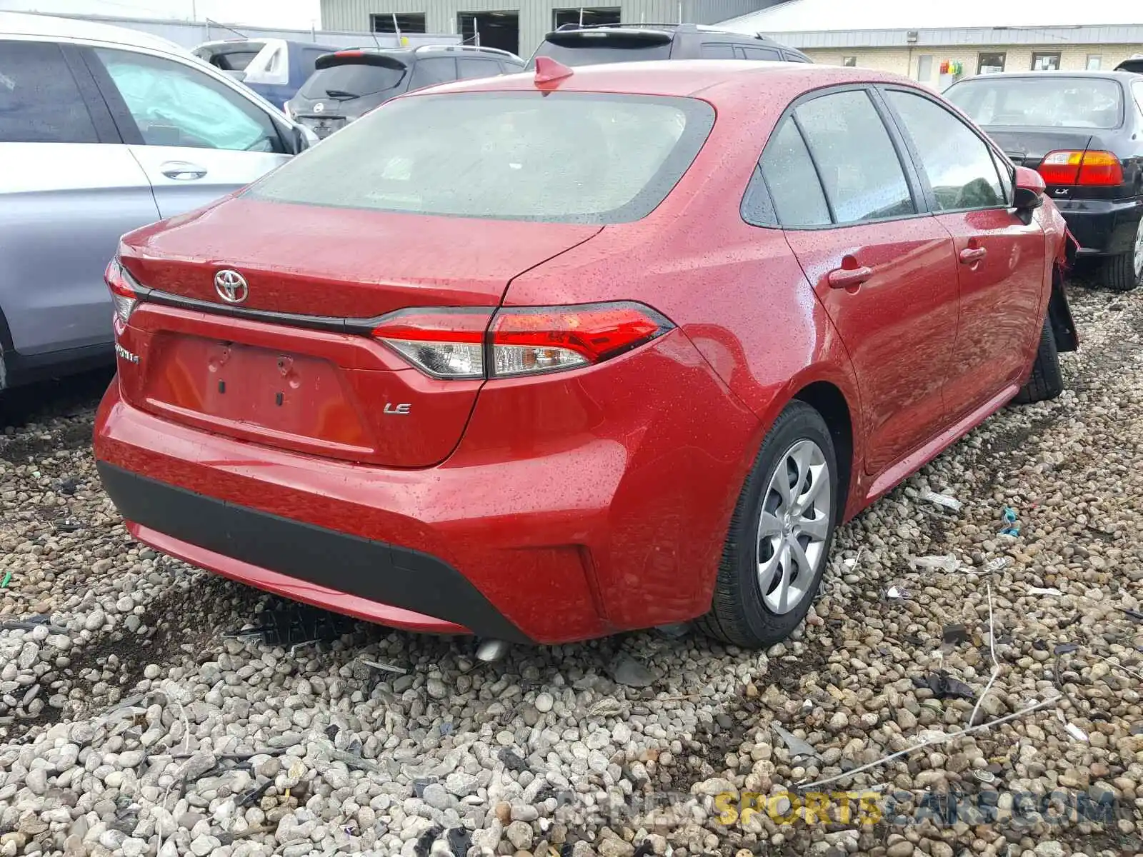 4 Photograph of a damaged car JTDEPRAE0LJ086344 TOYOTA COROLLA 2020