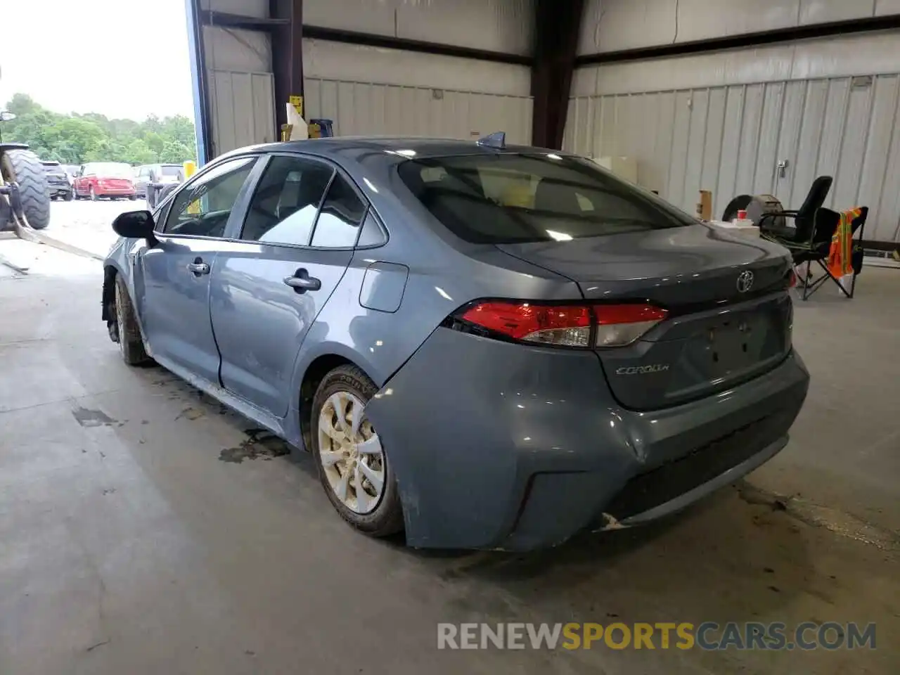 3 Photograph of a damaged car JTDEPRAE0LJ086540 TOYOTA COROLLA 2020