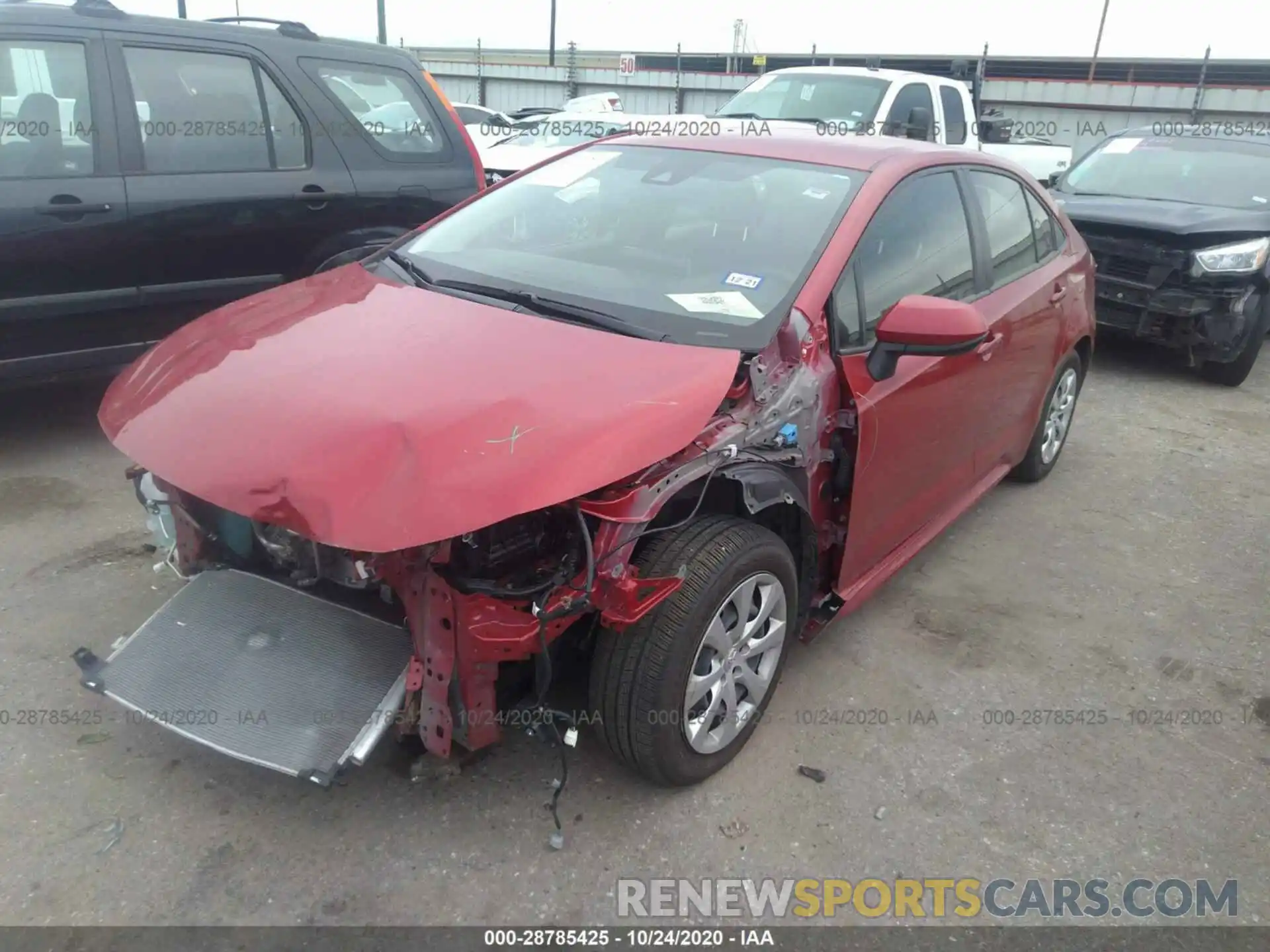 2 Photograph of a damaged car JTDEPRAE0LJ086814 TOYOTA COROLLA 2020