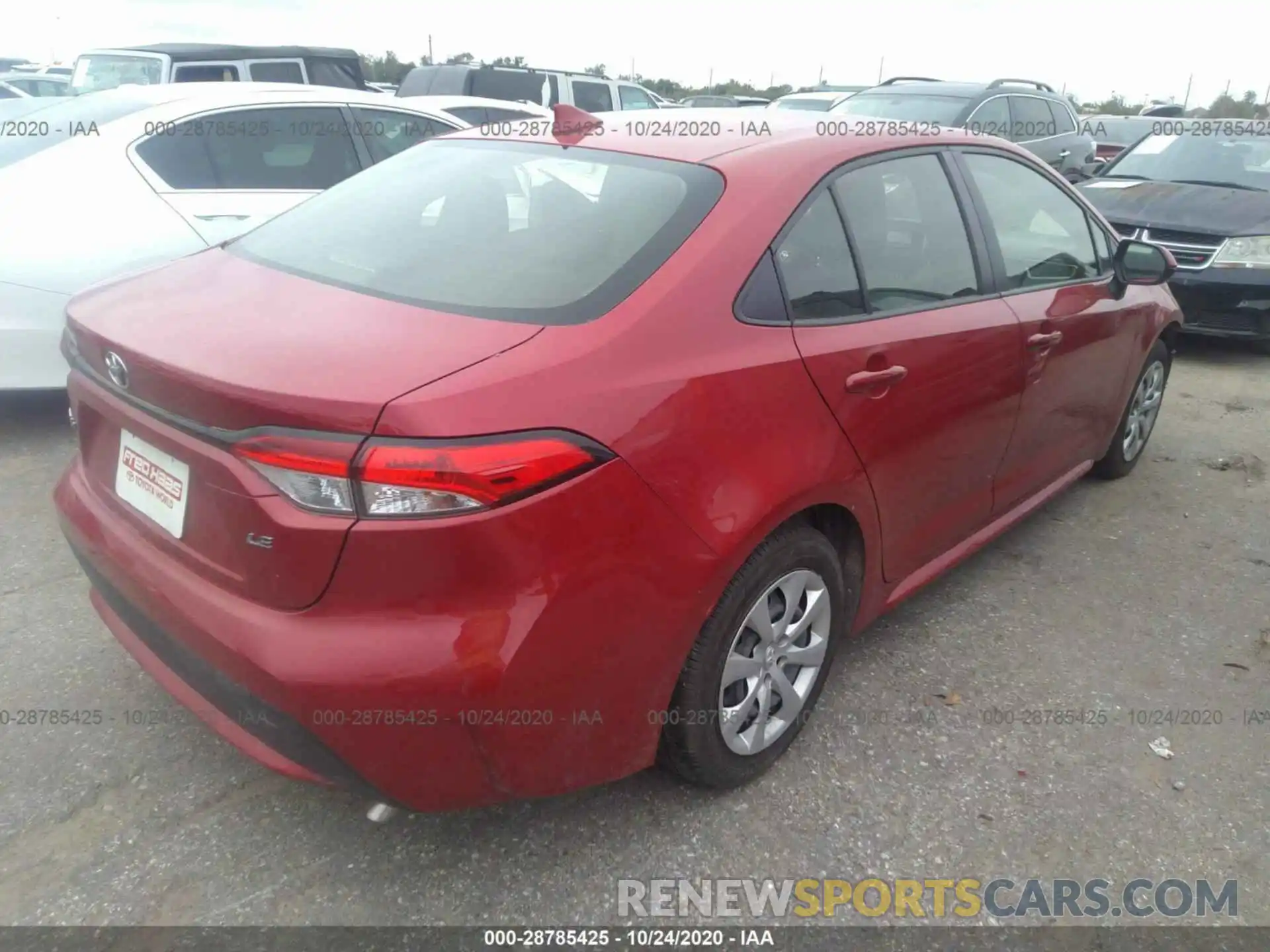 4 Photograph of a damaged car JTDEPRAE0LJ086814 TOYOTA COROLLA 2020