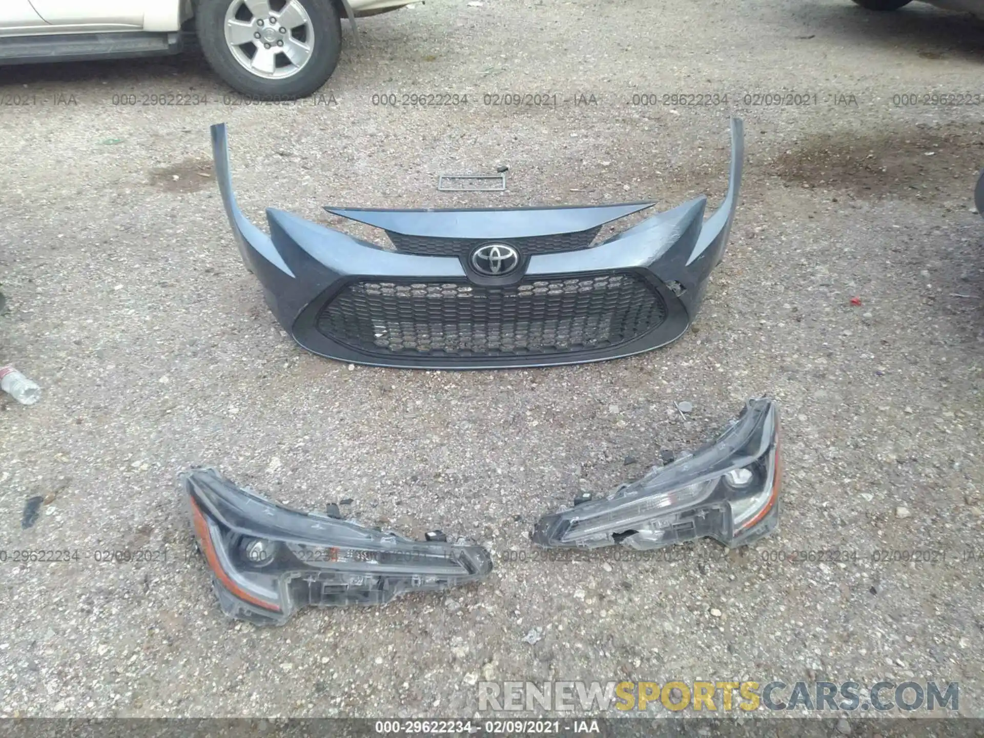 11 Photograph of a damaged car JTDEPRAE0LJ087087 TOYOTA COROLLA 2020