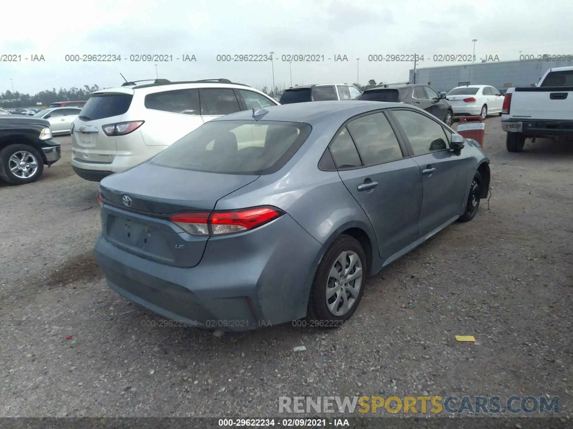 4 Photograph of a damaged car JTDEPRAE0LJ087087 TOYOTA COROLLA 2020