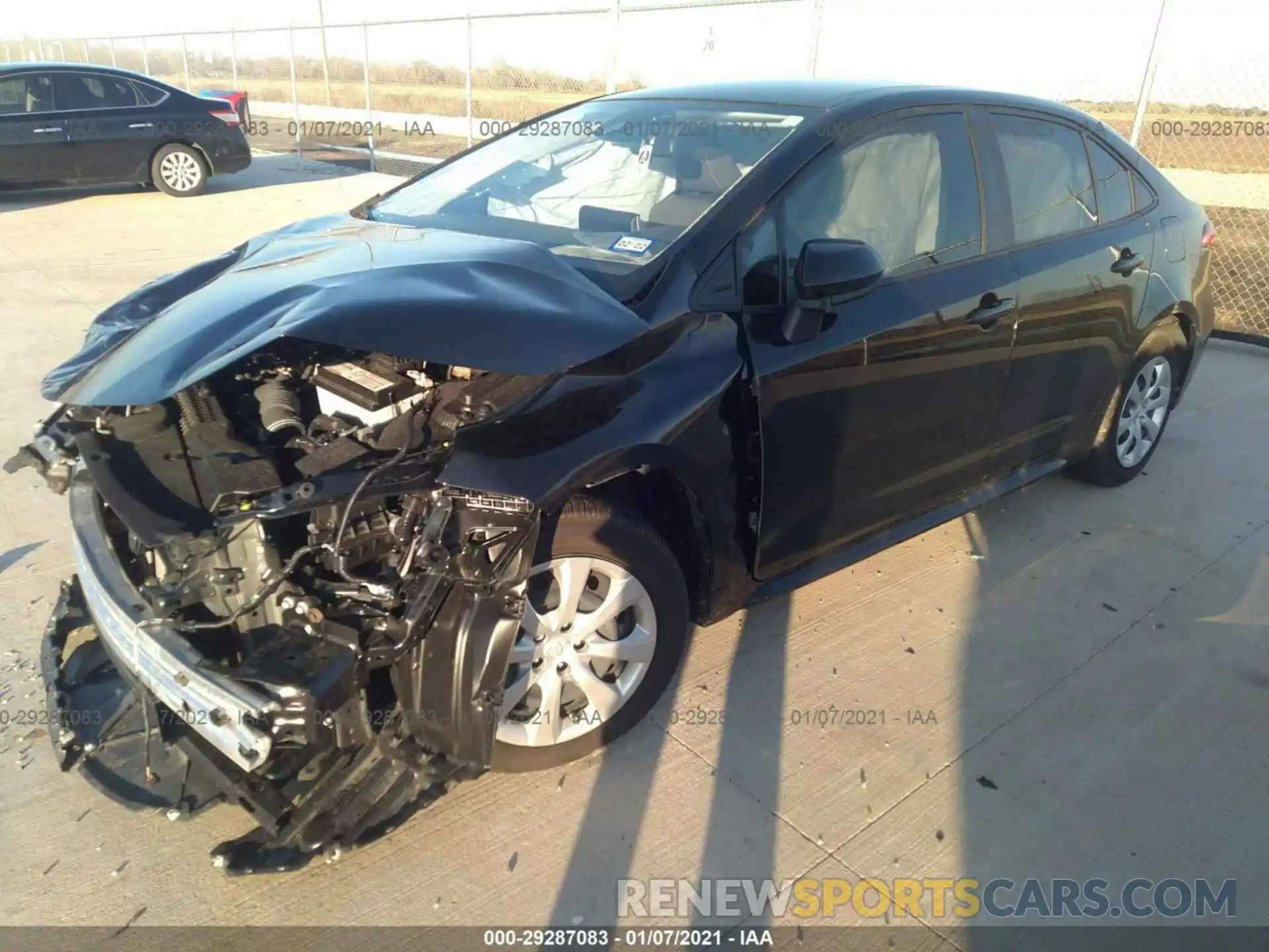 2 Photograph of a damaged car JTDEPRAE0LJ087137 TOYOTA COROLLA 2020