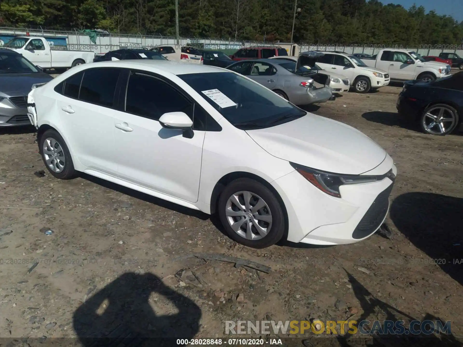 1 Photograph of a damaged car JTDEPRAE0LJ087185 TOYOTA COROLLA 2020