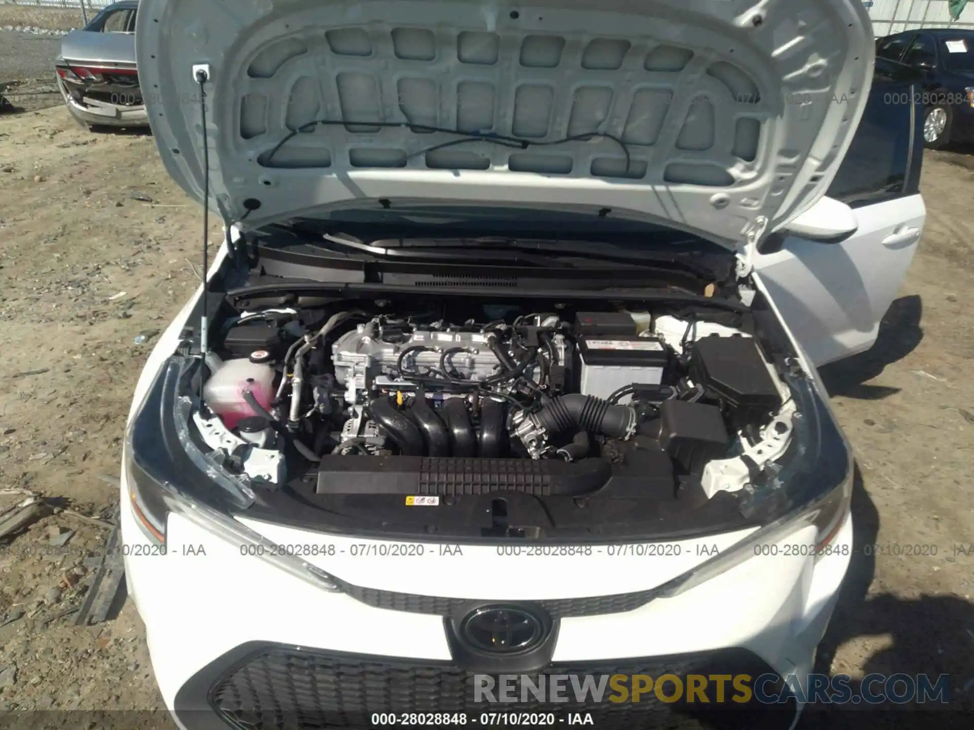 10 Photograph of a damaged car JTDEPRAE0LJ087185 TOYOTA COROLLA 2020