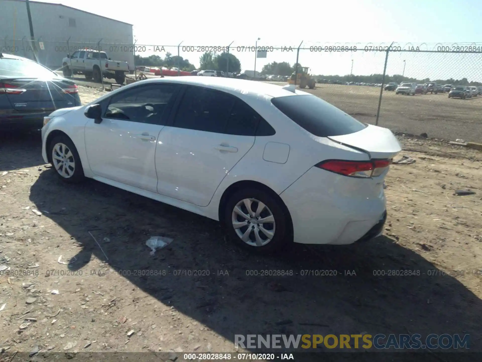 3 Photograph of a damaged car JTDEPRAE0LJ087185 TOYOTA COROLLA 2020