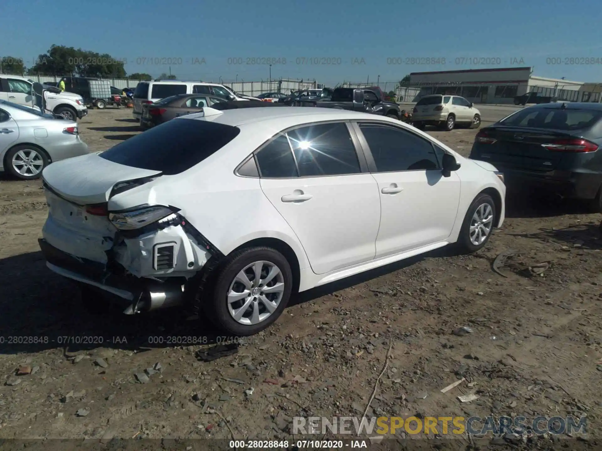 4 Photograph of a damaged car JTDEPRAE0LJ087185 TOYOTA COROLLA 2020