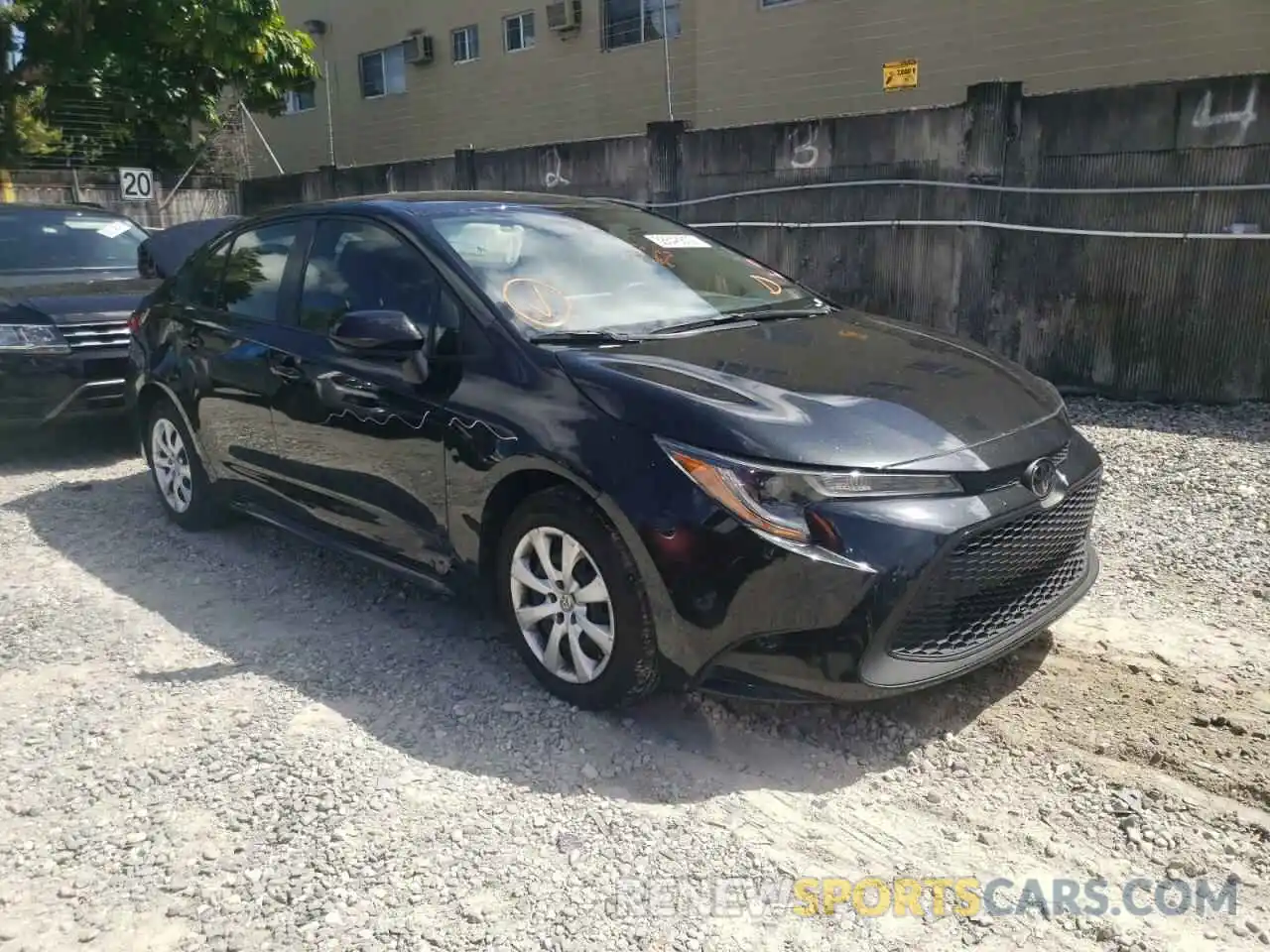 1 Photograph of a damaged car JTDEPRAE0LJ087963 TOYOTA COROLLA 2020