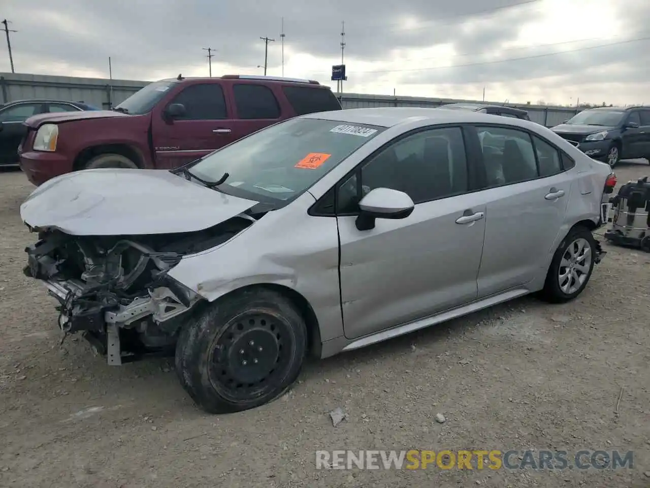 1 Photograph of a damaged car JTDEPRAE0LJ088028 TOYOTA COROLLA 2020