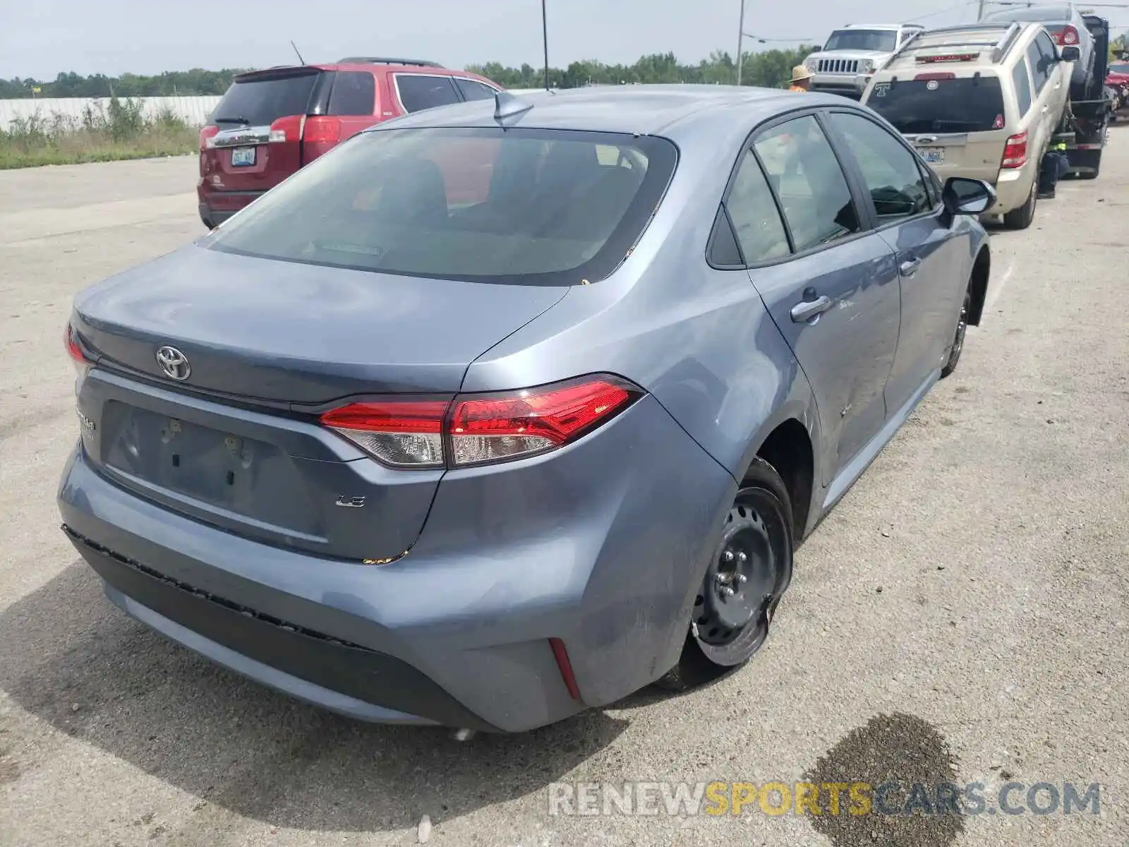 4 Photograph of a damaged car JTDEPRAE0LJ088451 TOYOTA COROLLA 2020