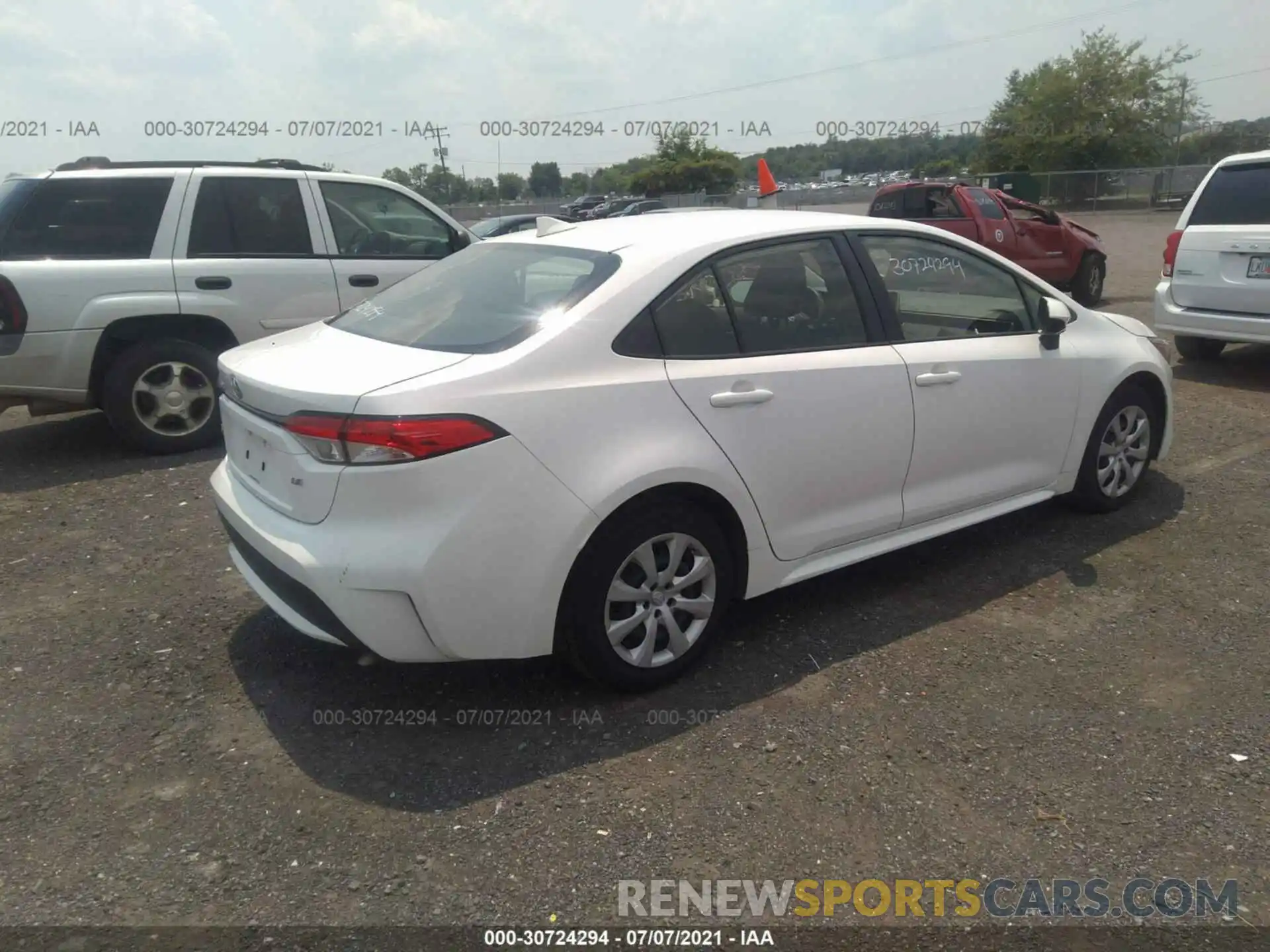 4 Photograph of a damaged car JTDEPRAE0LJ088742 TOYOTA COROLLA 2020