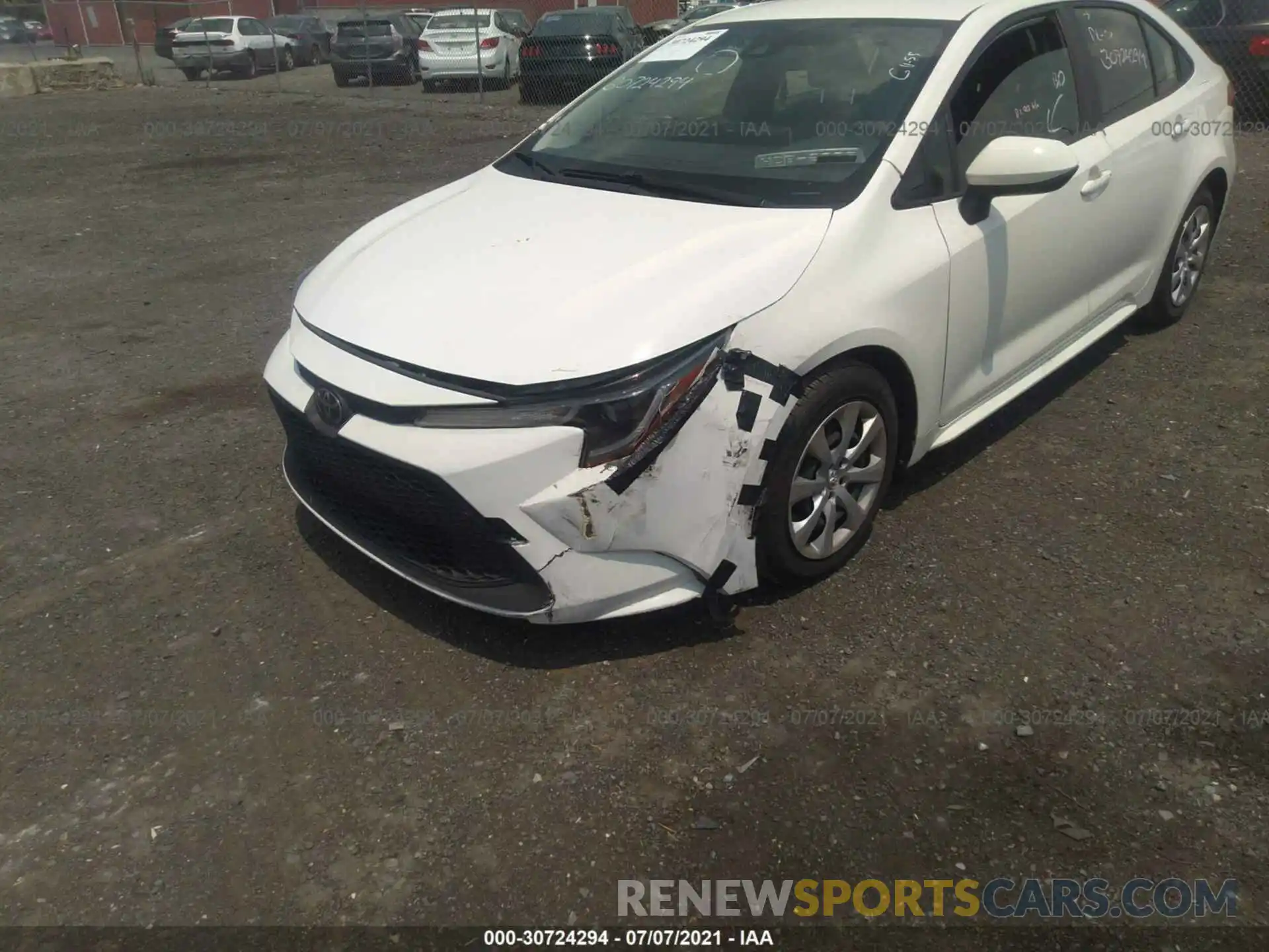 6 Photograph of a damaged car JTDEPRAE0LJ088742 TOYOTA COROLLA 2020