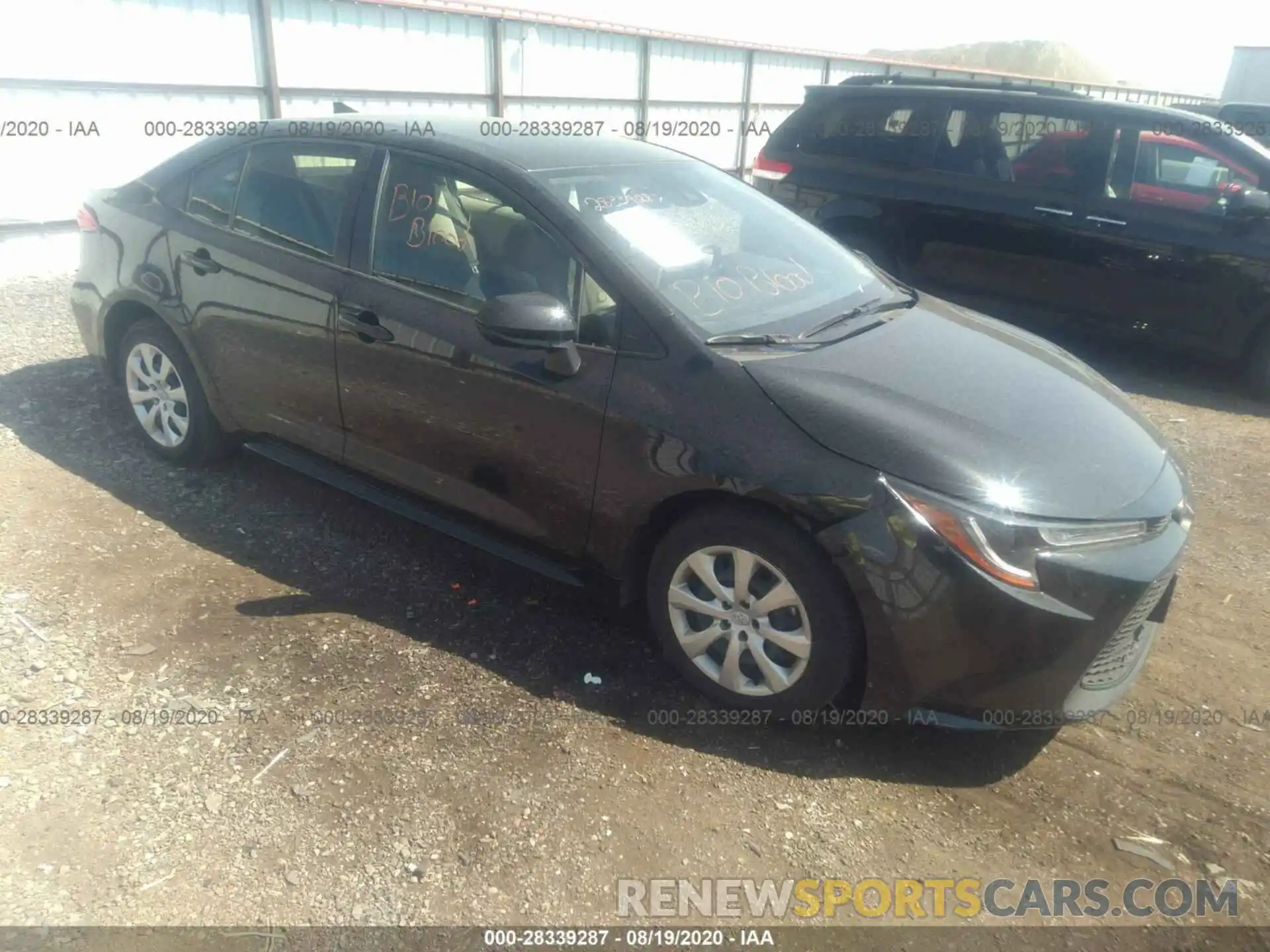 1 Photograph of a damaged car JTDEPRAE0LJ088840 TOYOTA COROLLA 2020