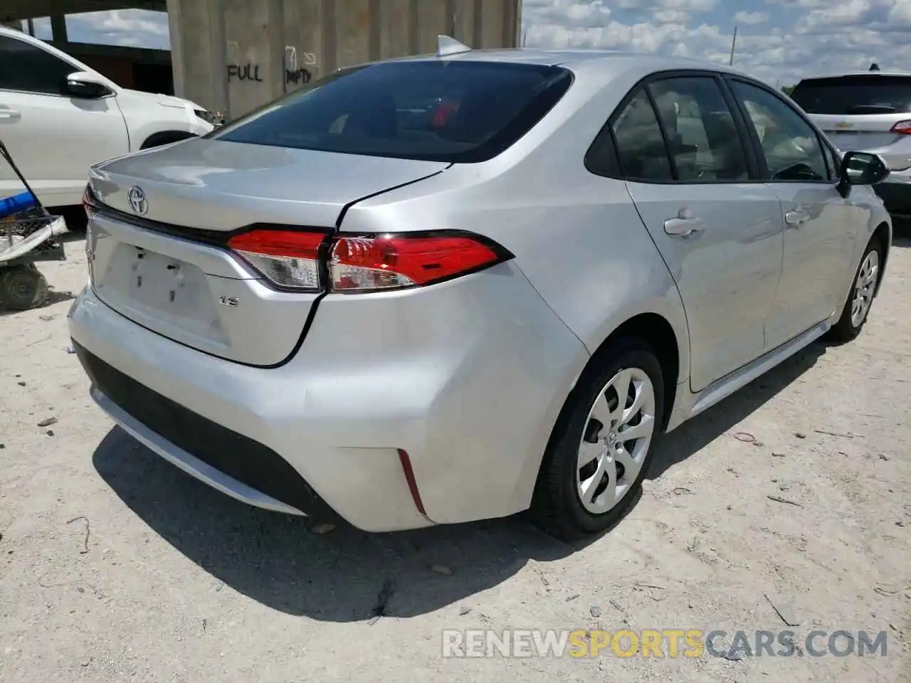 4 Photograph of a damaged car JTDEPRAE0LJ088904 TOYOTA COROLLA 2020