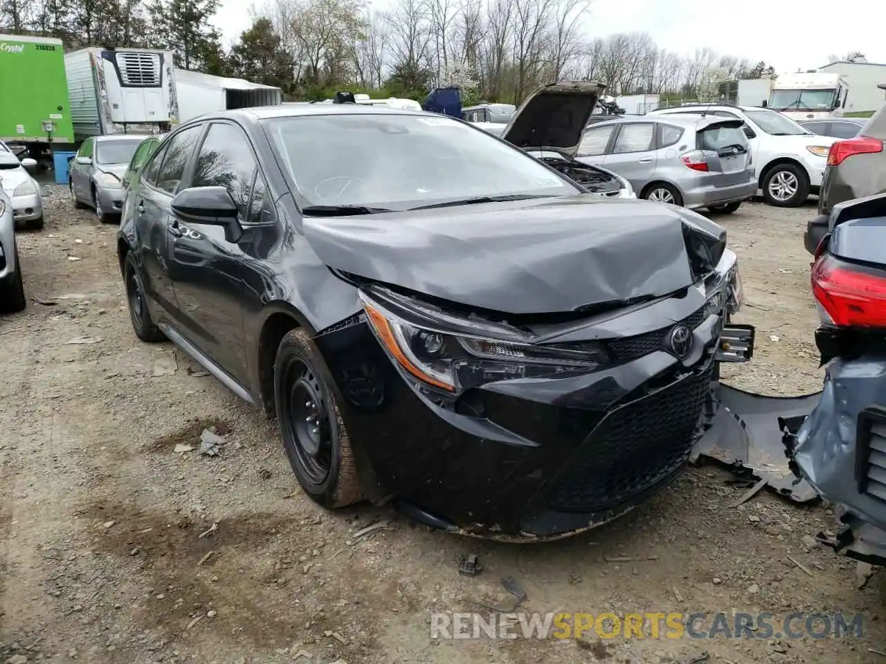 1 Photograph of a damaged car JTDEPRAE0LJ089230 TOYOTA COROLLA 2020