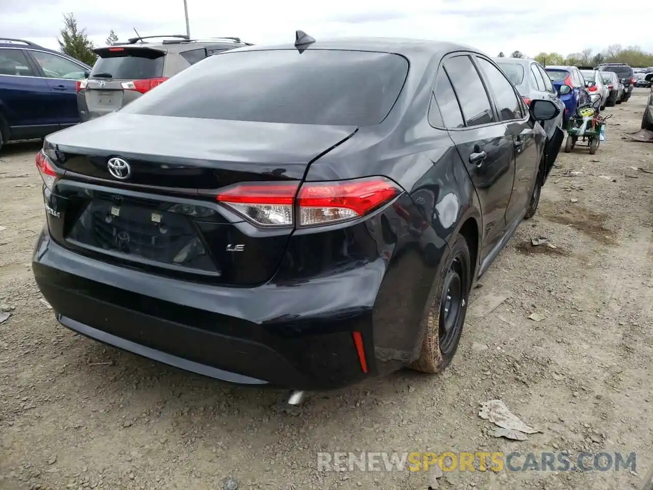 4 Photograph of a damaged car JTDEPRAE0LJ089230 TOYOTA COROLLA 2020