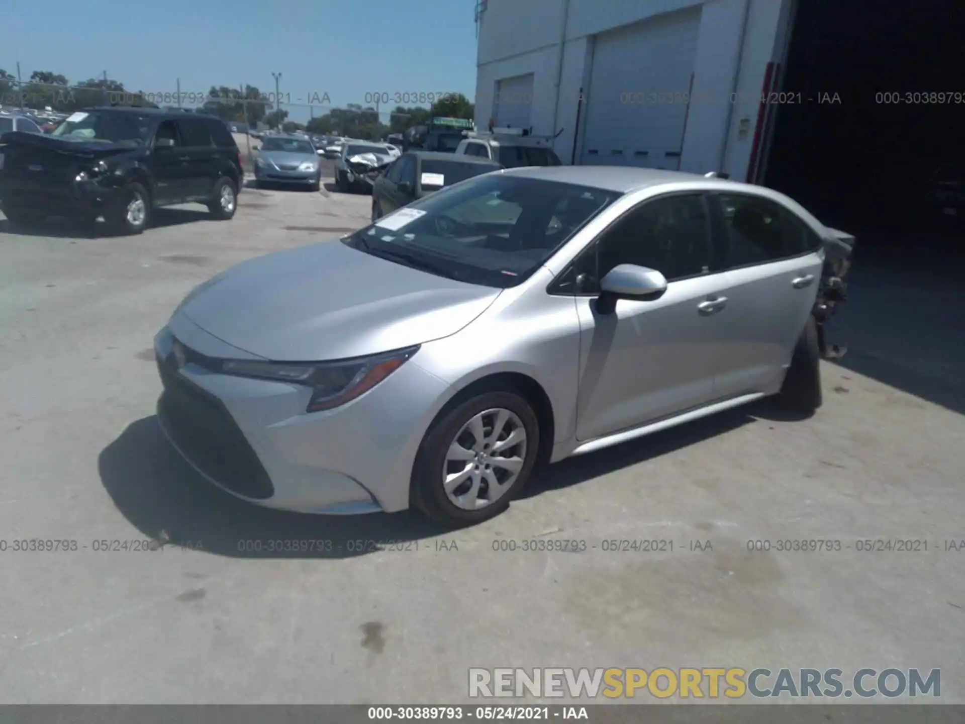 2 Photograph of a damaged car JTDEPRAE0LJ089468 TOYOTA COROLLA 2020