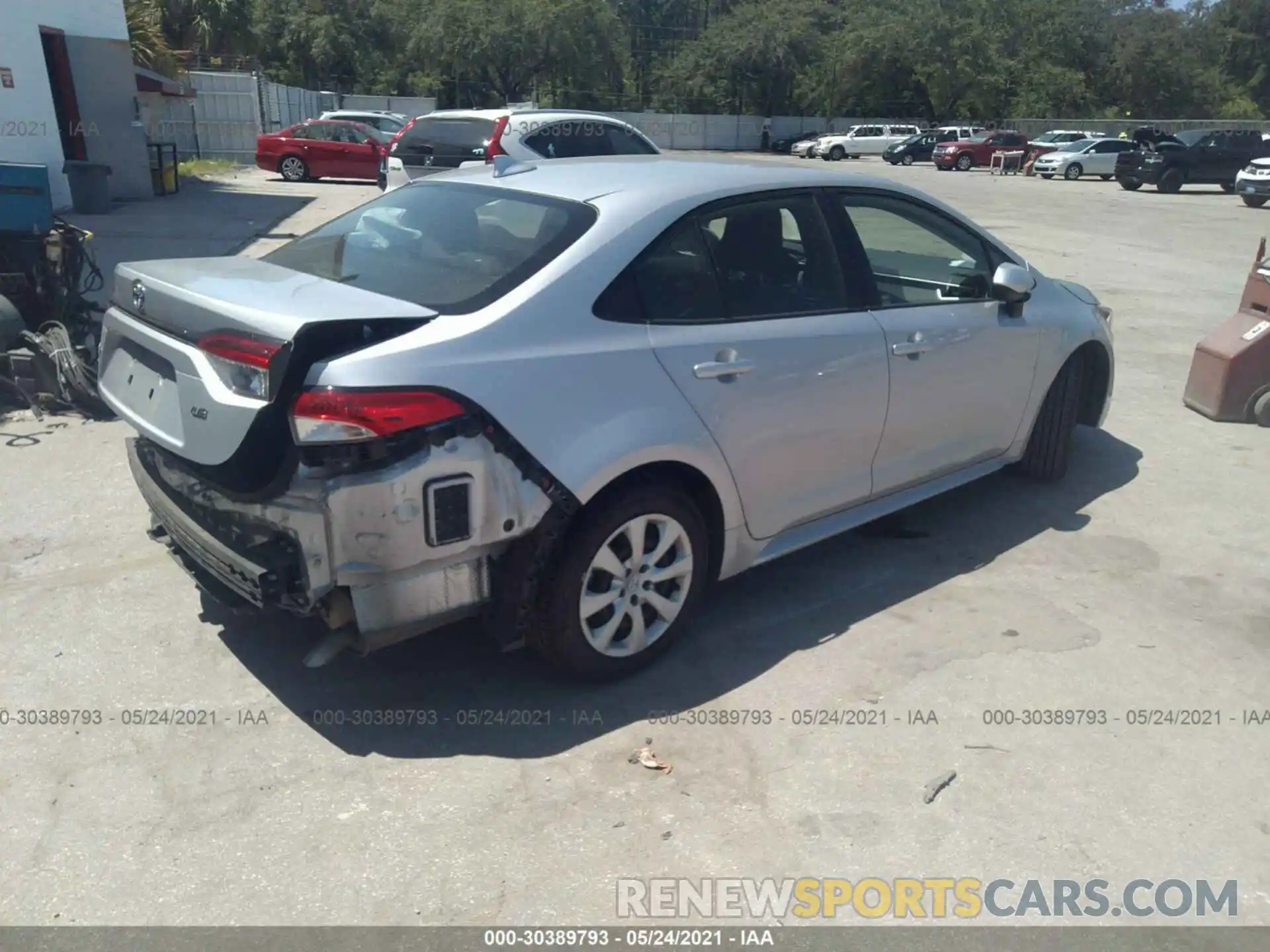 4 Photograph of a damaged car JTDEPRAE0LJ089468 TOYOTA COROLLA 2020