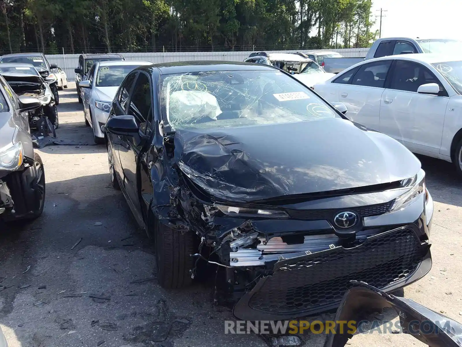 1 Photograph of a damaged car JTDEPRAE0LJ089969 TOYOTA COROLLA 2020