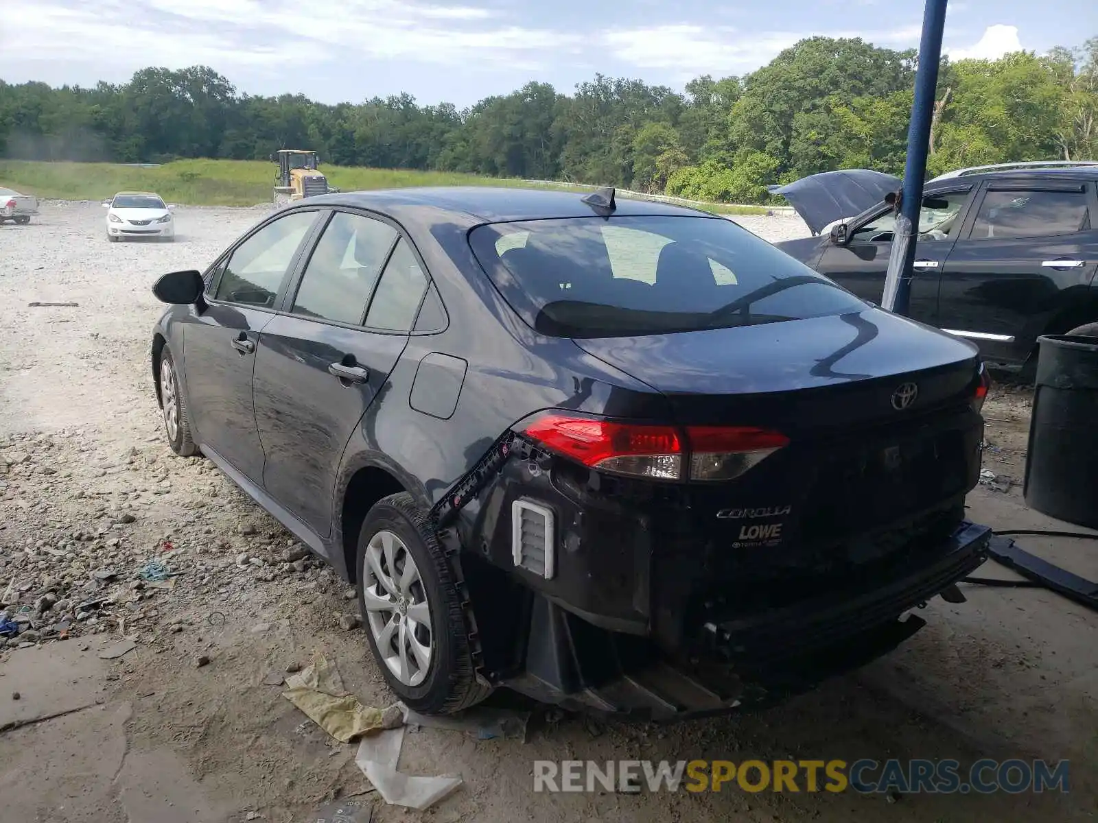 3 Photograph of a damaged car JTDEPRAE0LJ089986 TOYOTA COROLLA 2020