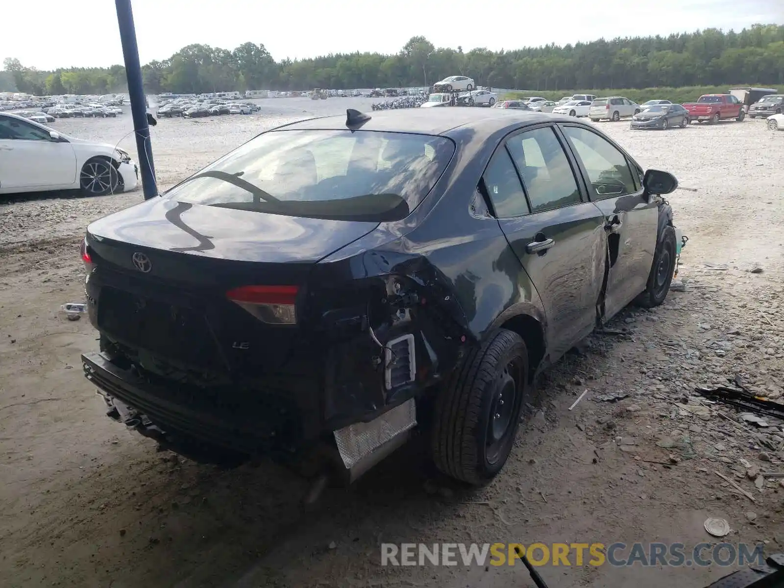 4 Photograph of a damaged car JTDEPRAE0LJ089986 TOYOTA COROLLA 2020