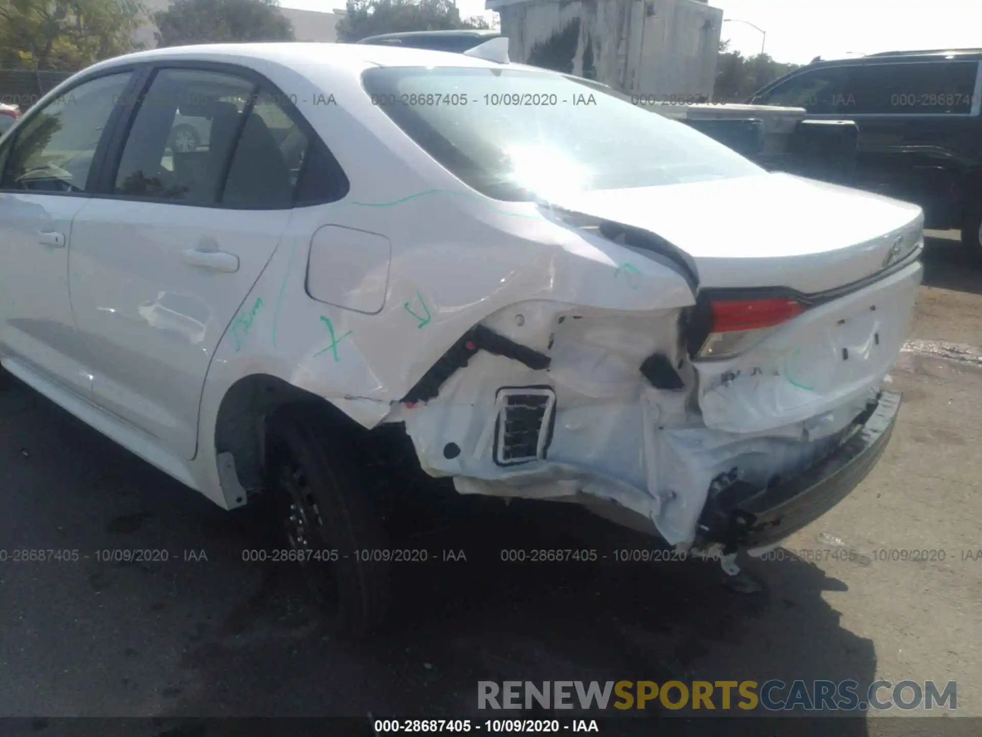 6 Photograph of a damaged car JTDEPRAE0LJ090524 TOYOTA COROLLA 2020