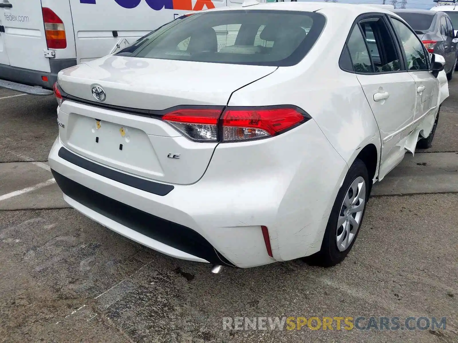 4 Photograph of a damaged car JTDEPRAE0LJ091138 TOYOTA COROLLA 2020