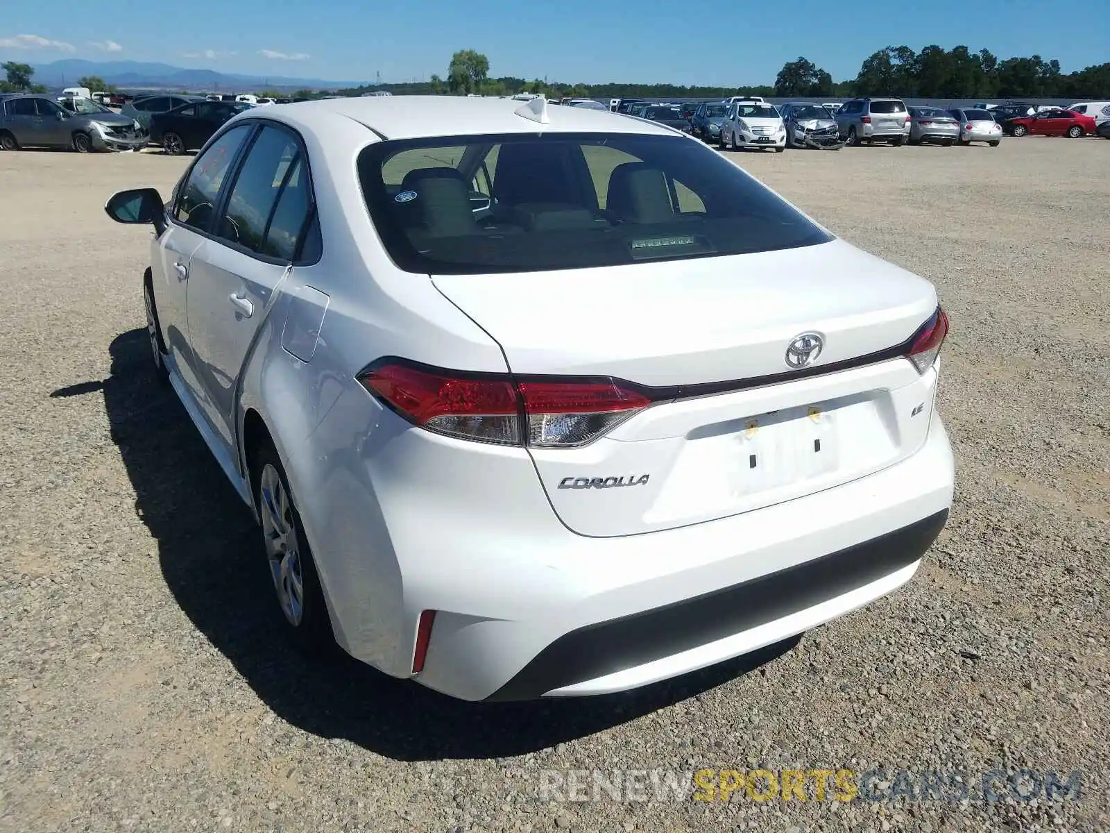 3 Photograph of a damaged car JTDEPRAE0LJ091463 TOYOTA COROLLA 2020