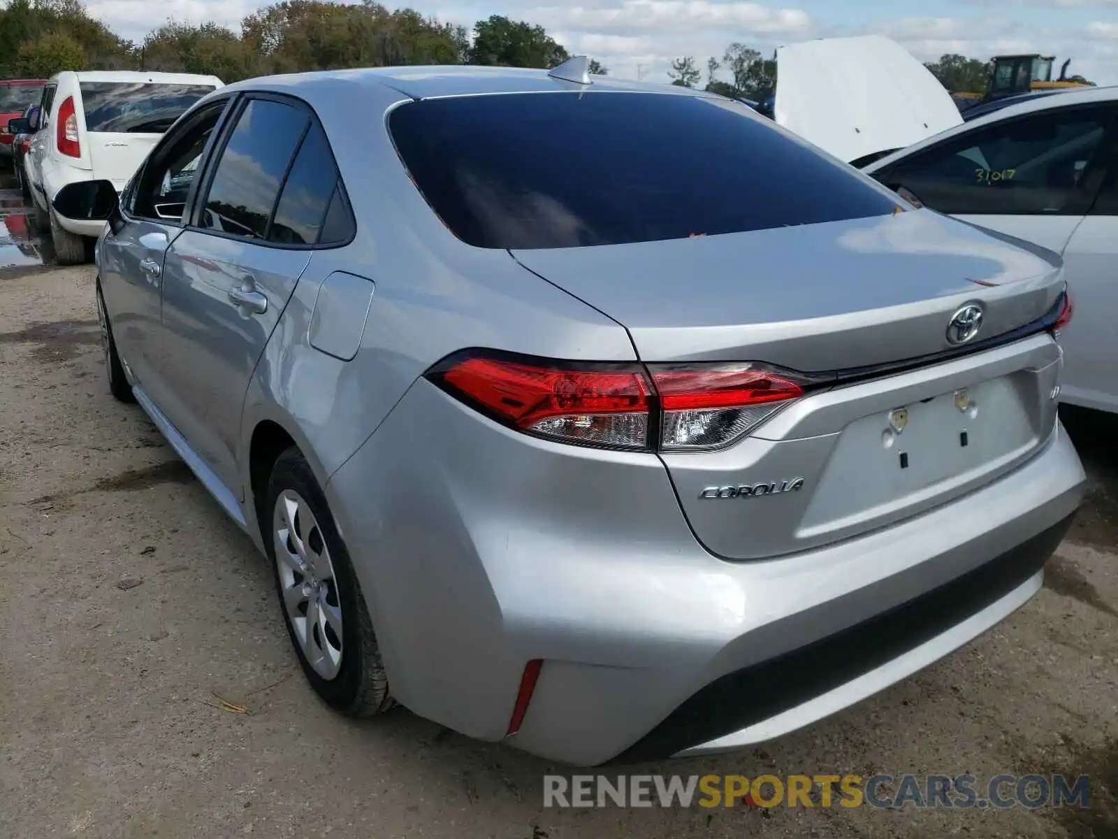 3 Photograph of a damaged car JTDEPRAE0LJ091611 TOYOTA COROLLA 2020