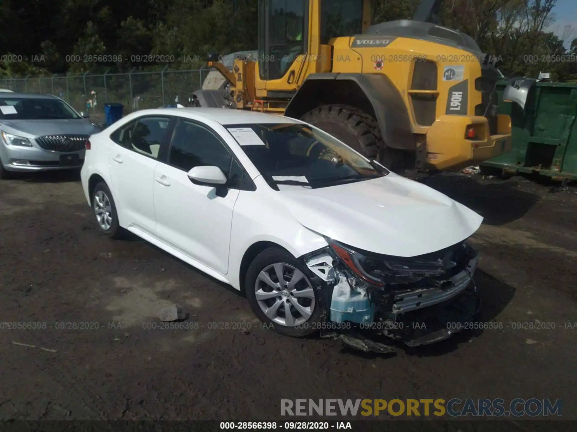 1 Photograph of a damaged car JTDEPRAE0LJ091818 TOYOTA COROLLA 2020