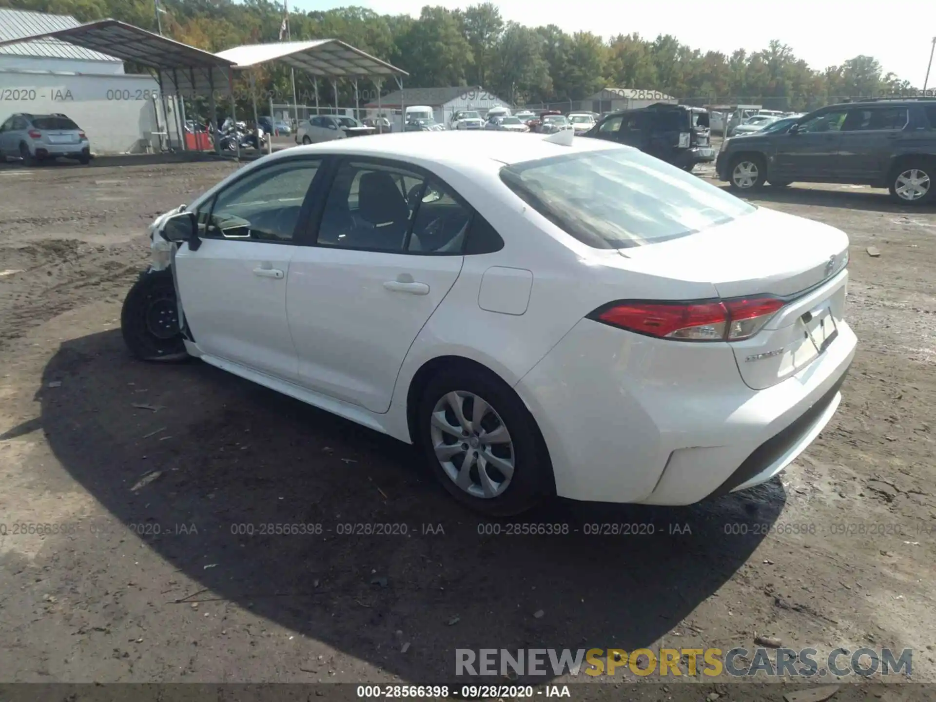 3 Photograph of a damaged car JTDEPRAE0LJ091818 TOYOTA COROLLA 2020