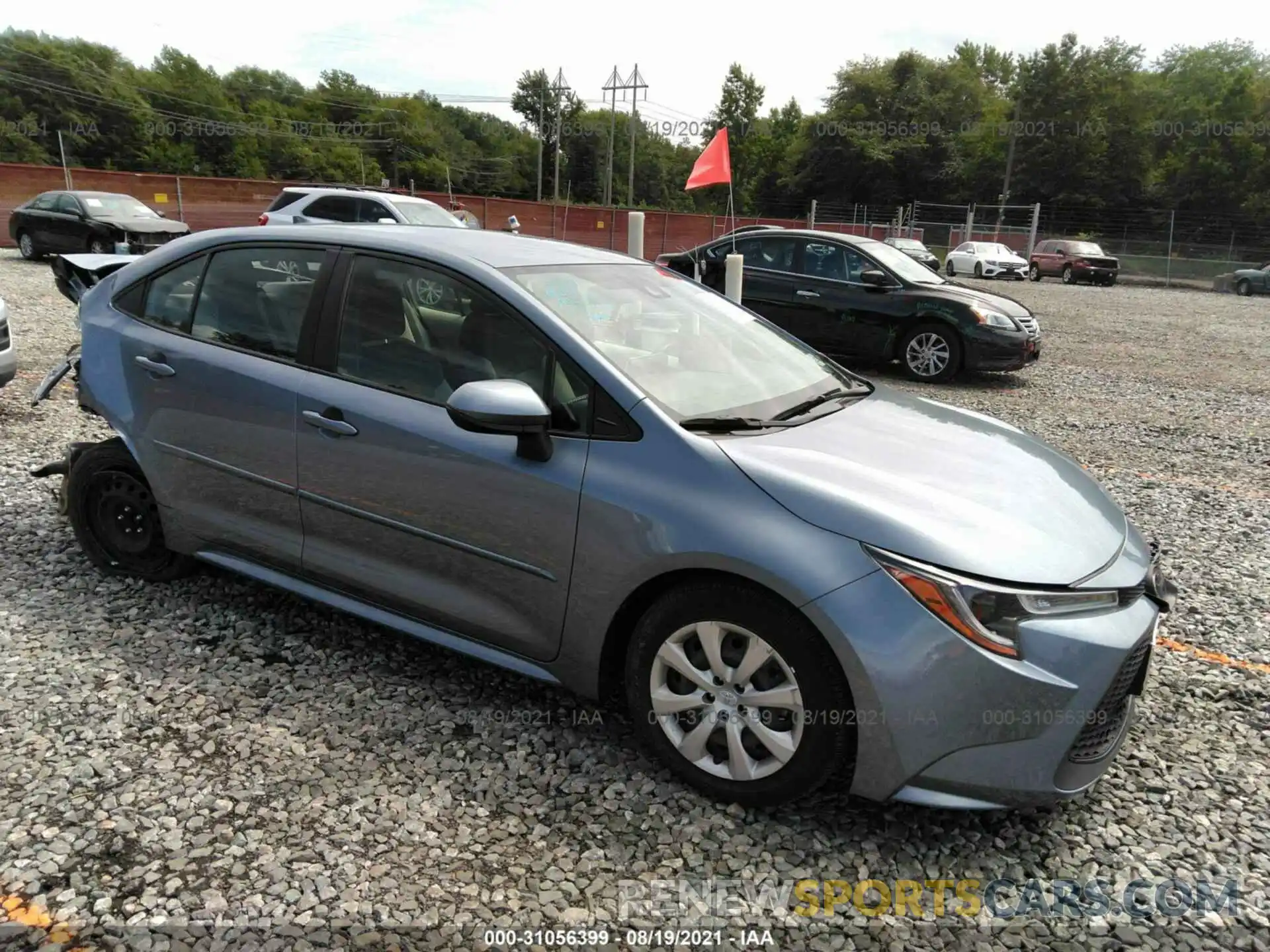 1 Photograph of a damaged car JTDEPRAE0LJ093021 TOYOTA COROLLA 2020