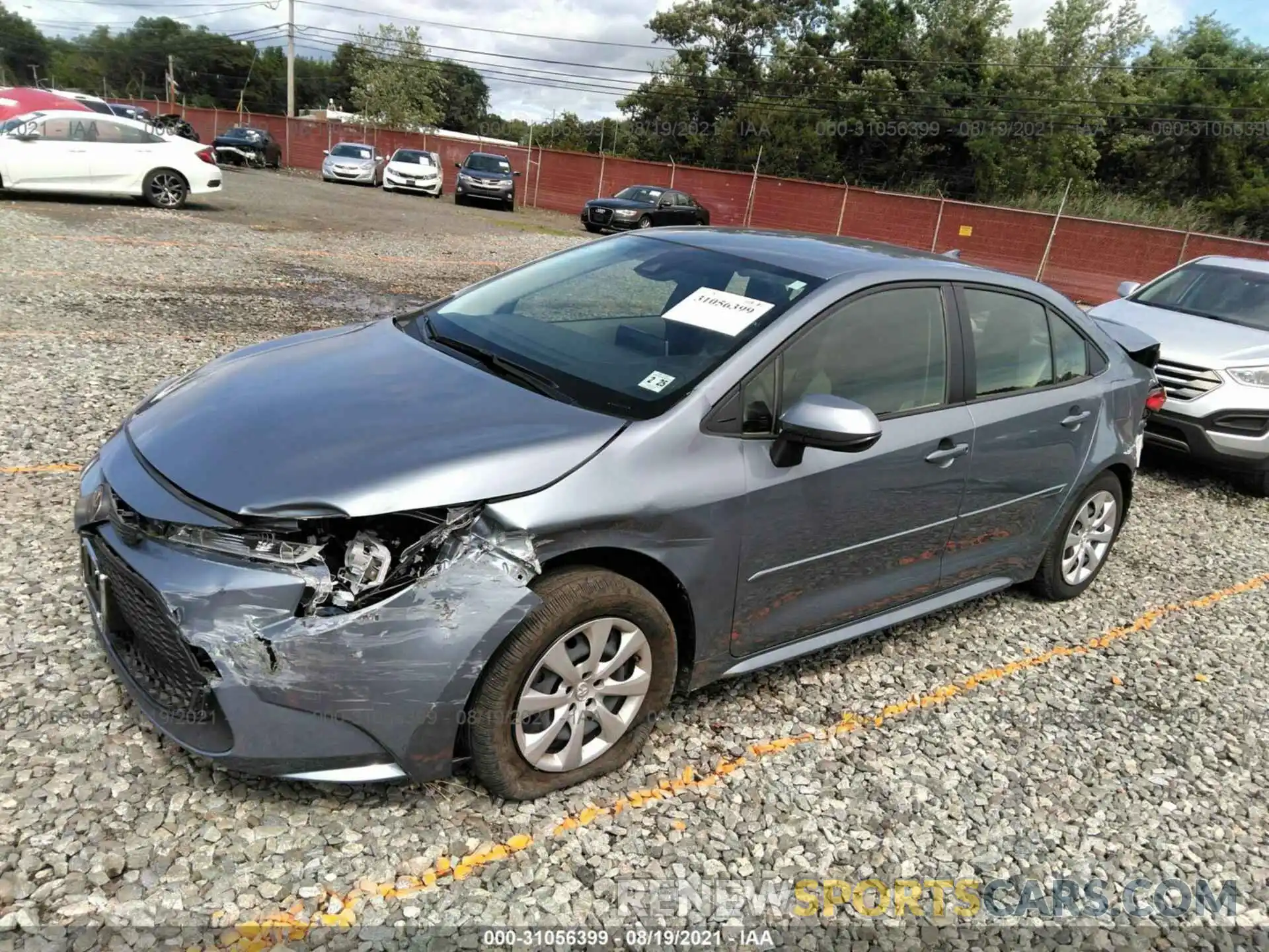 2 Photograph of a damaged car JTDEPRAE0LJ093021 TOYOTA COROLLA 2020