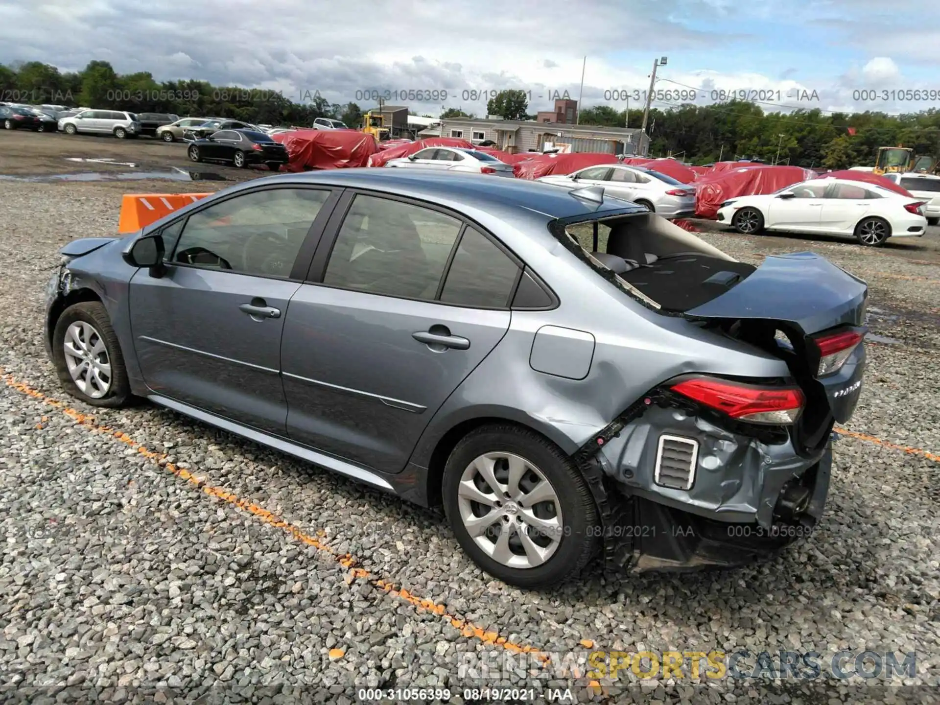 3 Photograph of a damaged car JTDEPRAE0LJ093021 TOYOTA COROLLA 2020